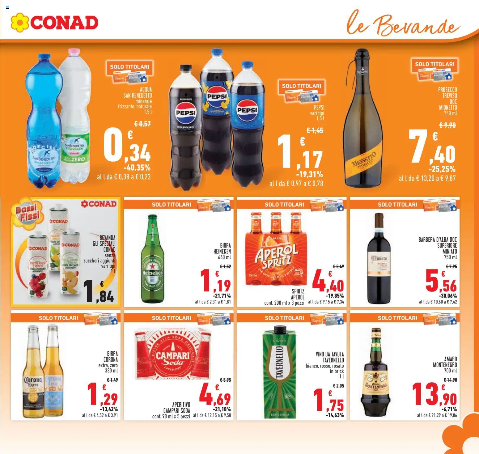 Volantino Conad del 04.12.2025 | Pagina: 19 | Prodotti: Birra, Vino, Heineken, Pepsi