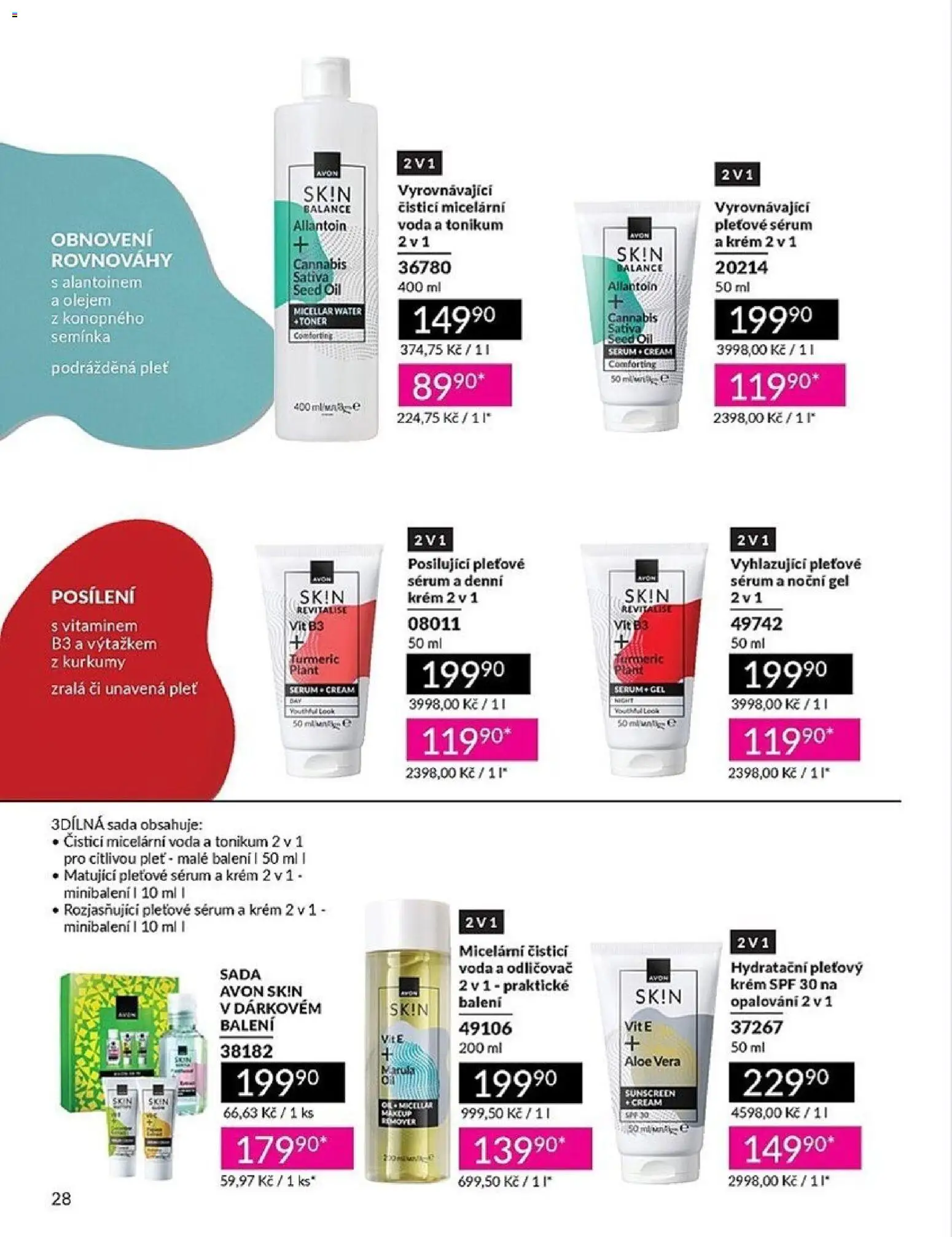 Avon katalog 1/2026 od 01.01.2026 | Strana: 28 | Produkty: Krém, Toner, Aloe vera, Semínka