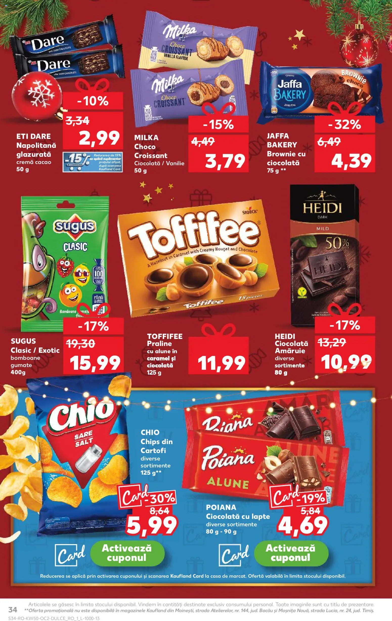 Noul catalog Kaufland – valabil de la 10.12.2025 | Pagină: 34 | Produse: Alune, Lapte, Cacao, Sare