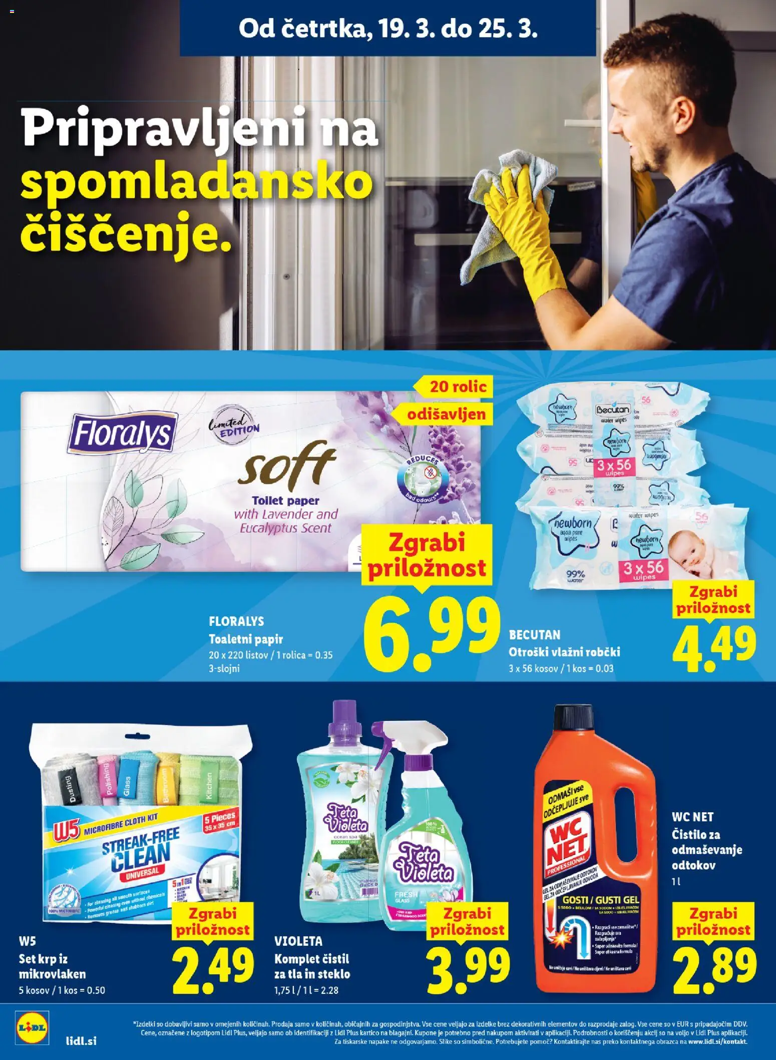 Novi Lidl katalog ponudbe – veljaven od 19.03.2026 | Stran: 16 | Izdelki: Toaletni papir, Robčki, Kos