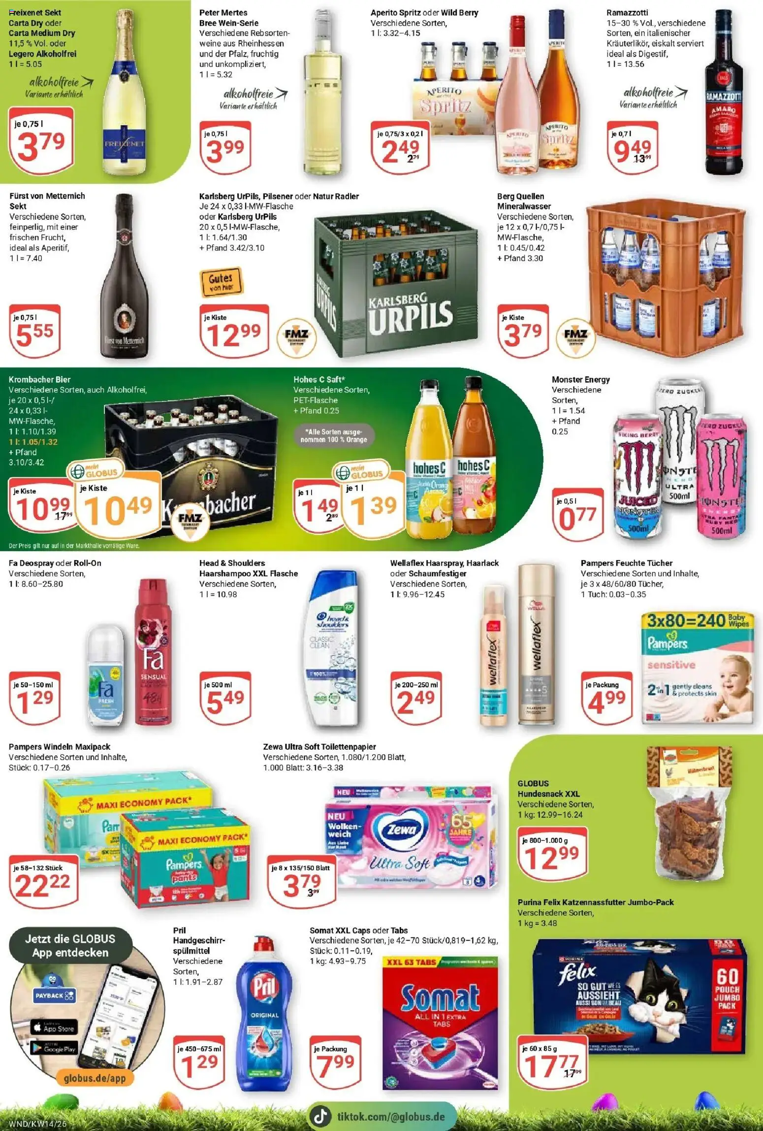 Globus prospekt St. Wendel	 – gültig ab 30.03.2026 | Seite: 13 | Produkte: Sekt, Monster, Hohes c, Pril