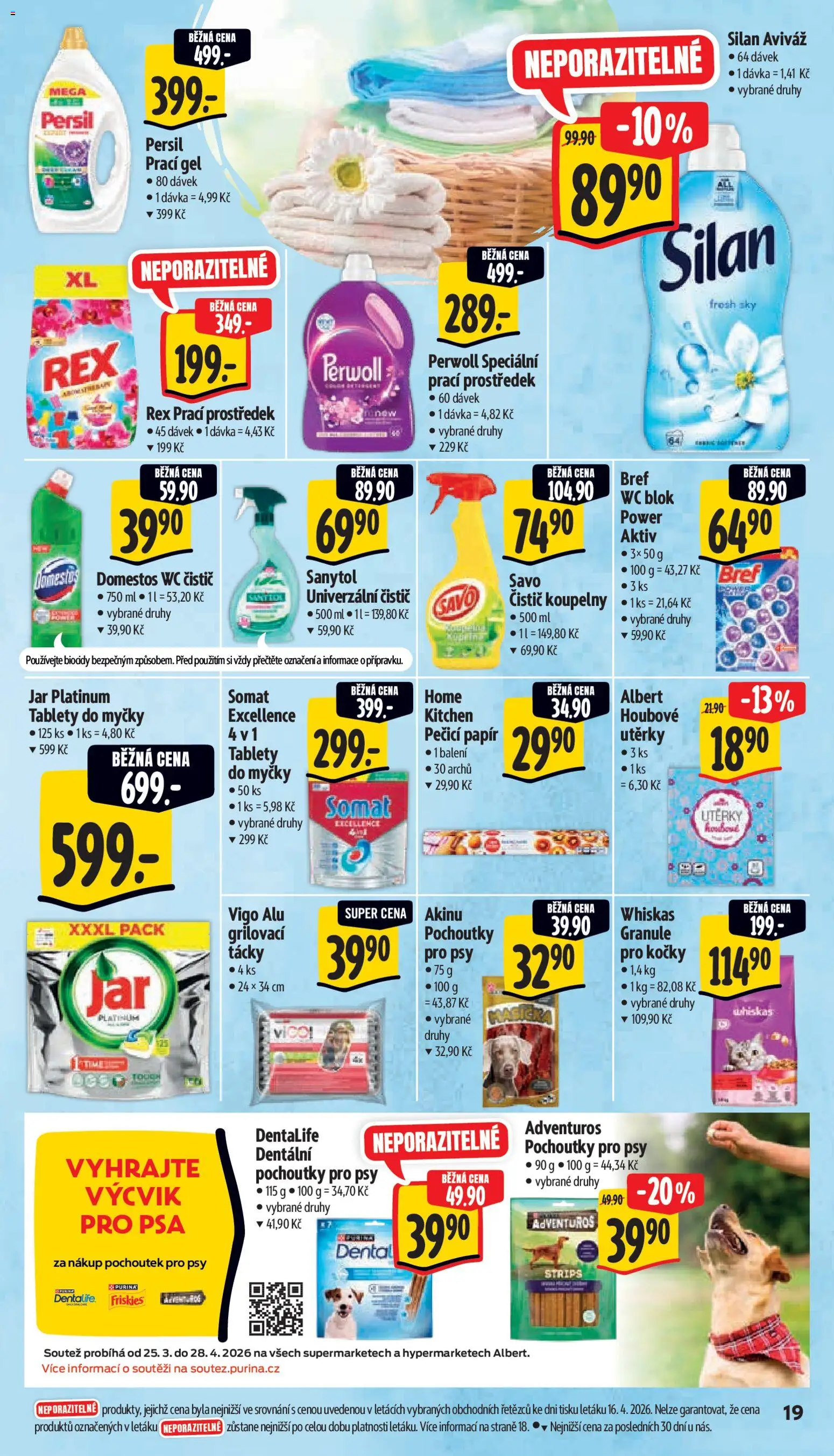 Albert leták - Supermarket od 22.04.2026 | Strana: 27 | Produkty: Blok, Univerzální čistič, Perwoll, Somat