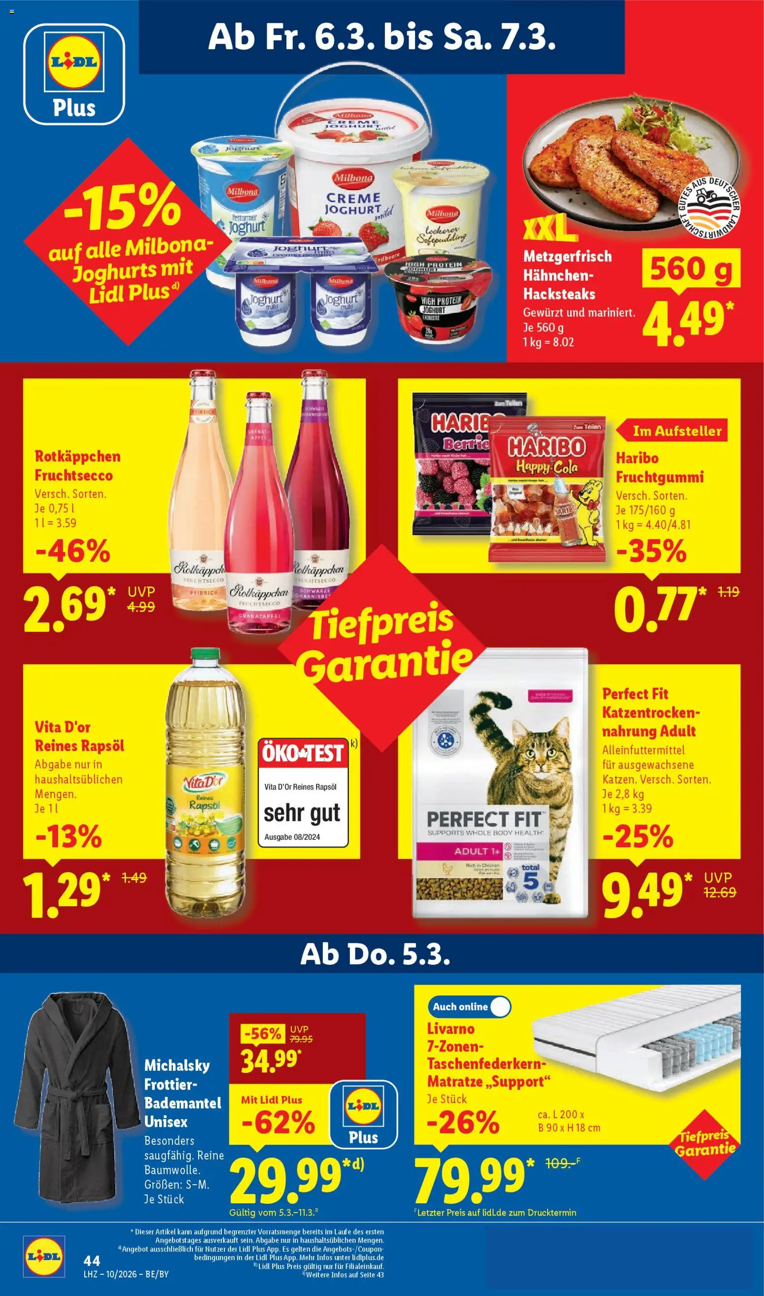 Lidl Prospekt Uffenheim – gültig ab 02.03.2026 | Seite: 71 | Produkte: Granatapfel, Creme, Fruchtsecco, Bademantel