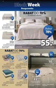 Pogląd oferty "JYSK Black Friday" - ważna od 12.11.2025 | Strona: 22 | Produkty: Koce, Poduszka, Koc