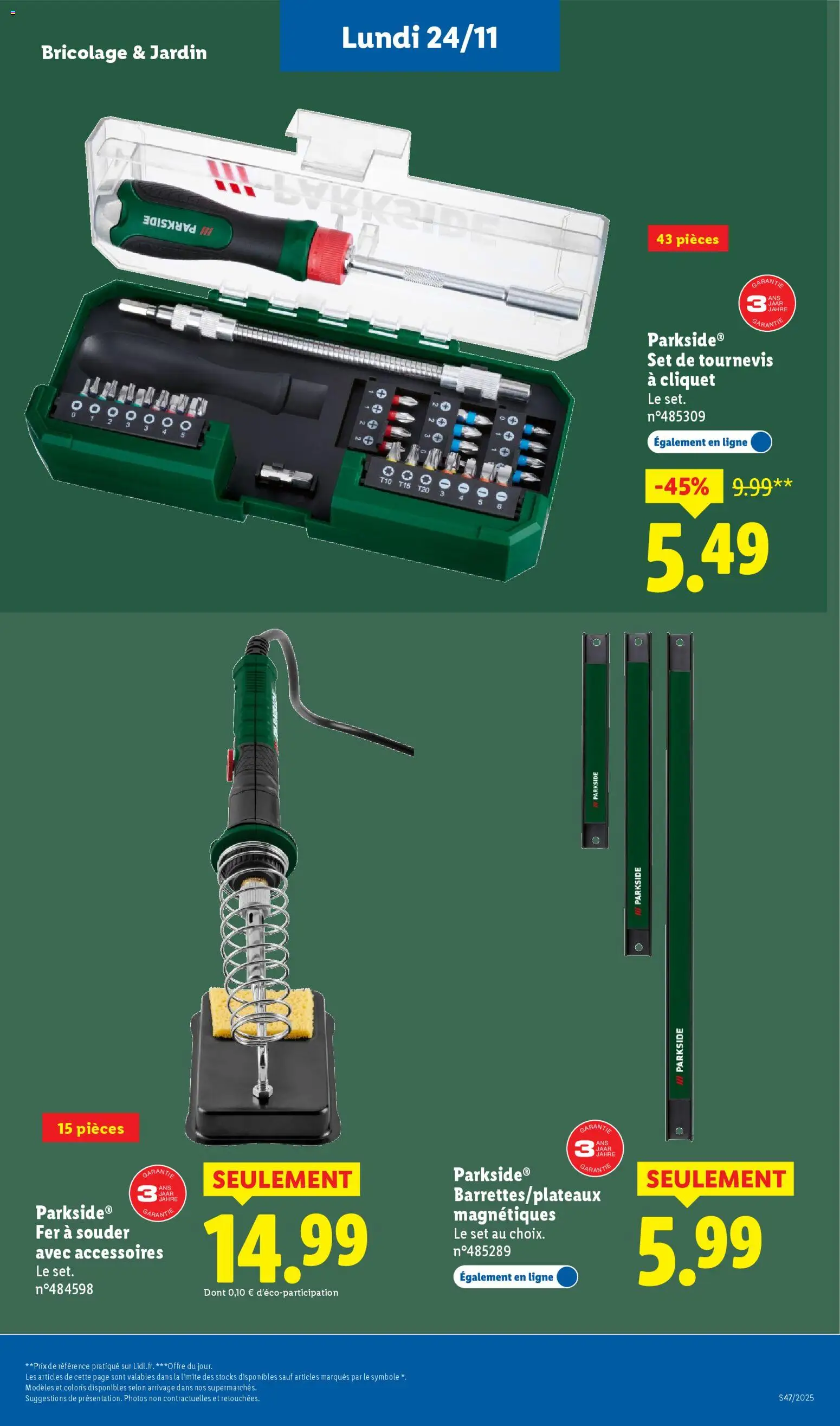 {H1} | Page: 11 | Produits: Tournevis