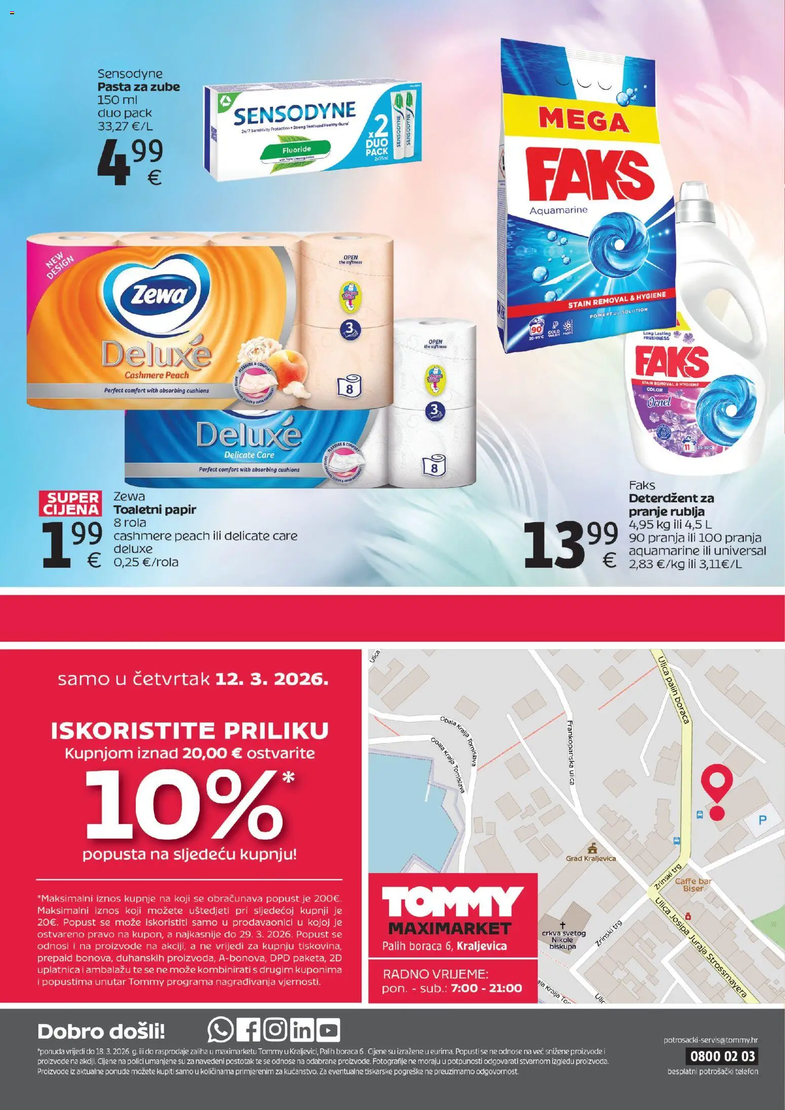 Tommy katalog | vrijedi od 12.03.2026 | Stranica: 4 | Proizvodi: Faks, Pasta, Sensodyne, Telefon