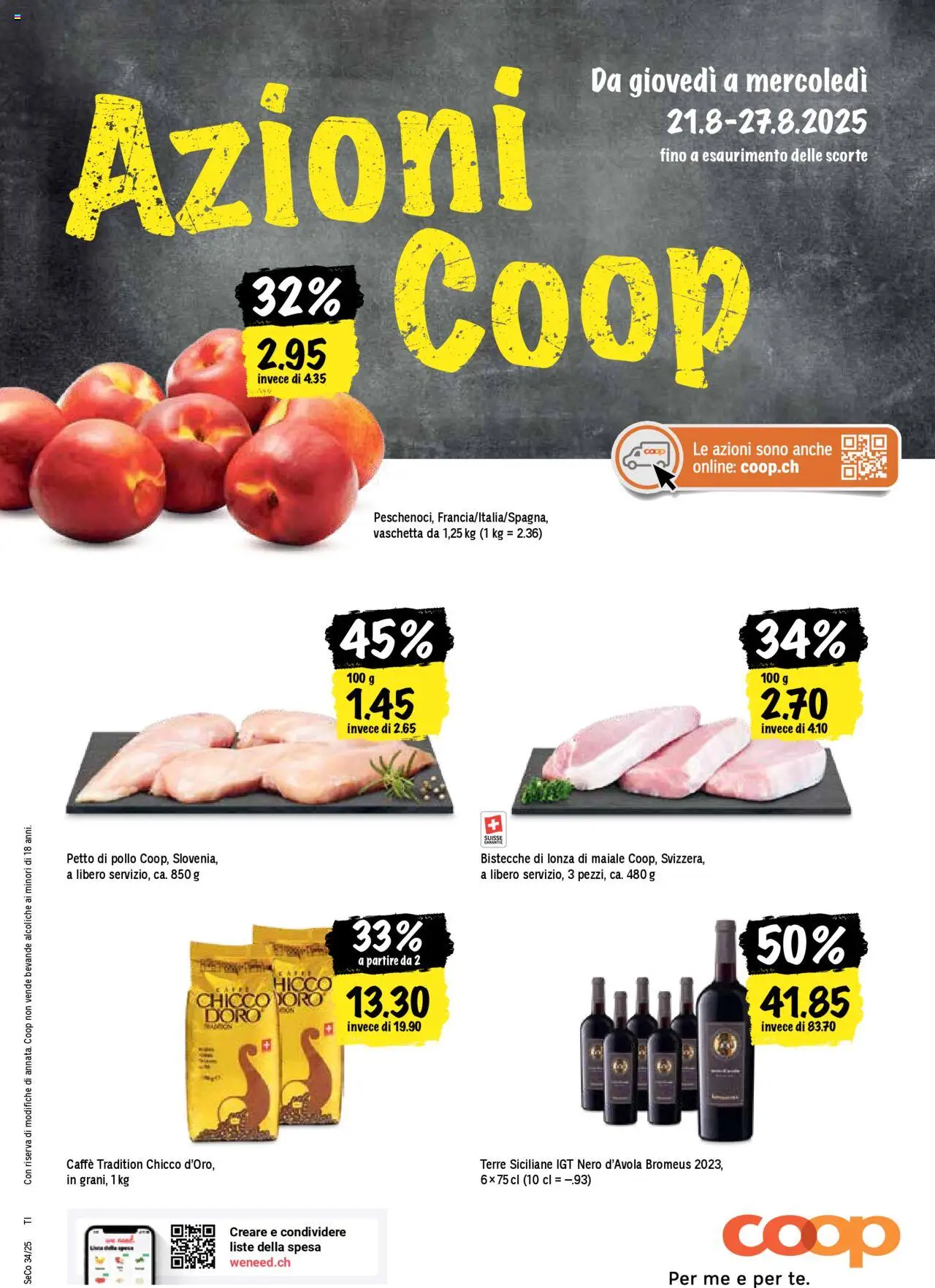 Coop - Una settimana di azioni ab 21.08.2025 | Seite: 1