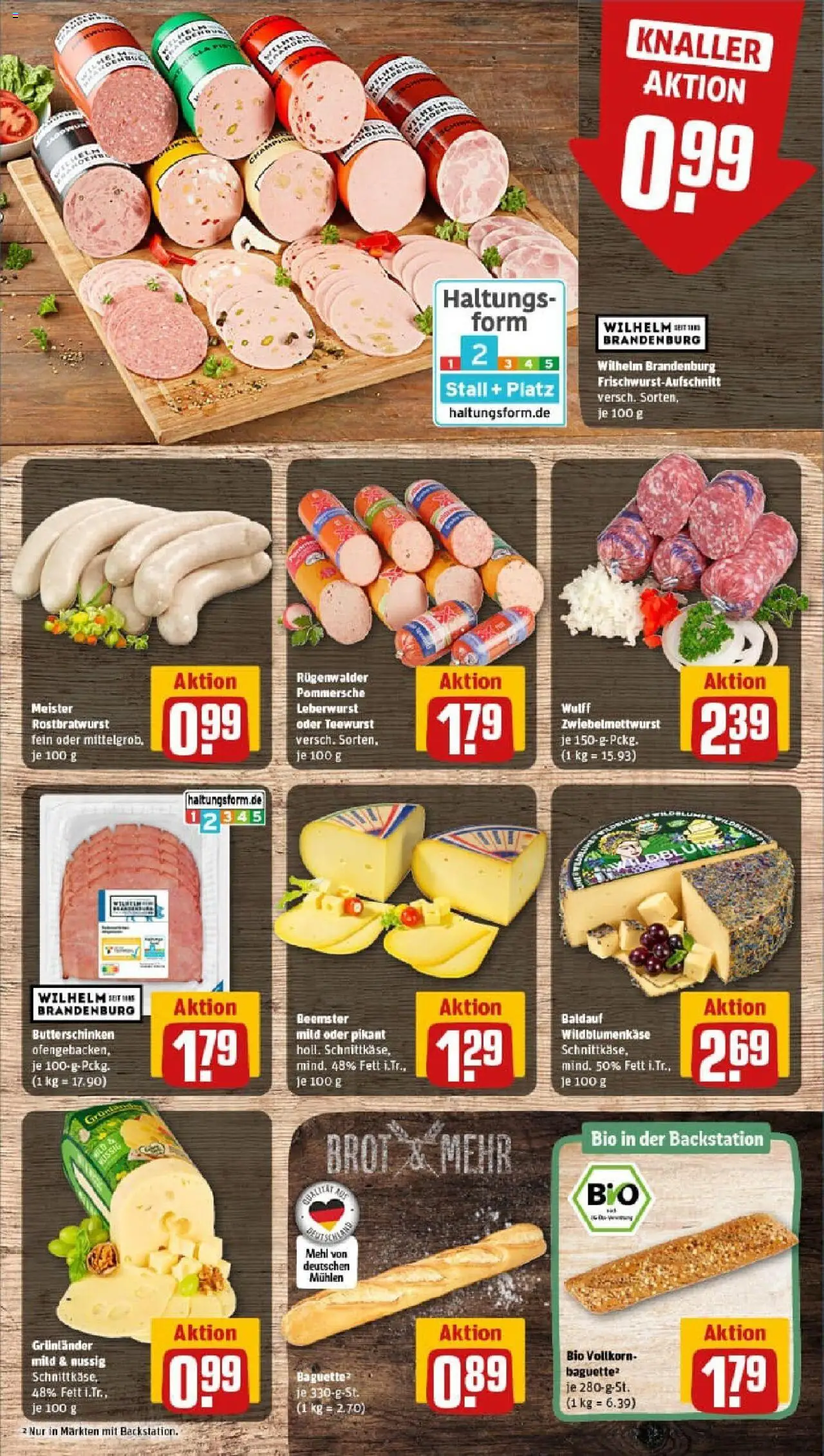 Rewe prospekt Gedern	 - gültig ab dem 06.07.2025 | Seite: 9 | Produkte: Mehl, Baguette, Grunlander, Brot