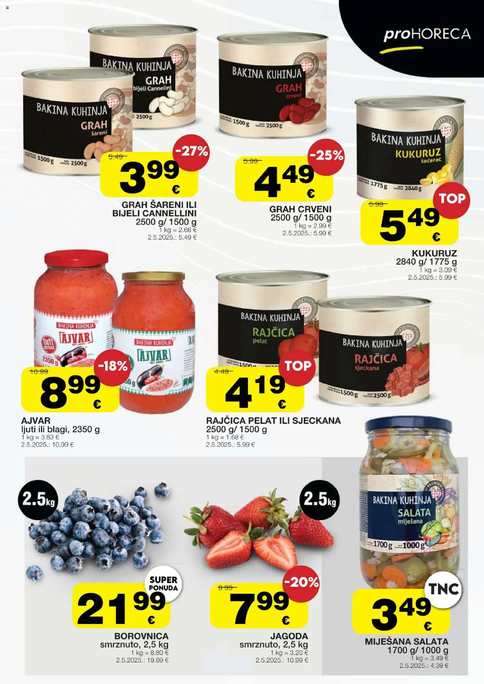 Stanić Diskont katalog | vrijedi od 05.03.2026 | Stranica: 13 | Proizvodi: Kukuruz, Borovnica, Rajčica, Kuhinja