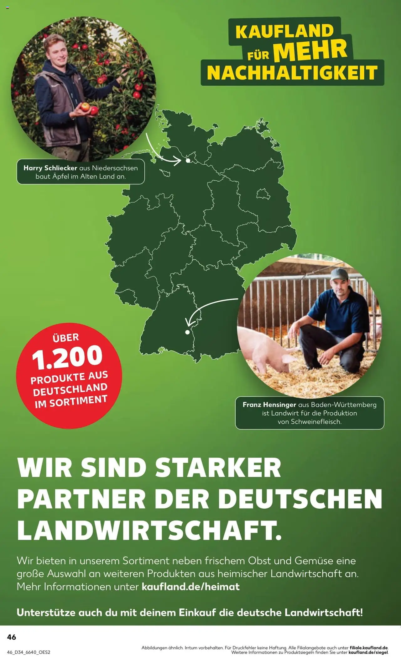Kaufland Prospekt 	 – gültig ab 21.08.2025 | Seite: 46 | Produkte: Äpfel, Gemüse, Obst, Schweinefleisch