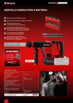 Anteprima del volantino Einhell volantino Elettroutensili  valido a partire dal 17.03.2026 | Pagina: 32 | Prodotti: Piatto, Martello, Batterie, Caricabatterie