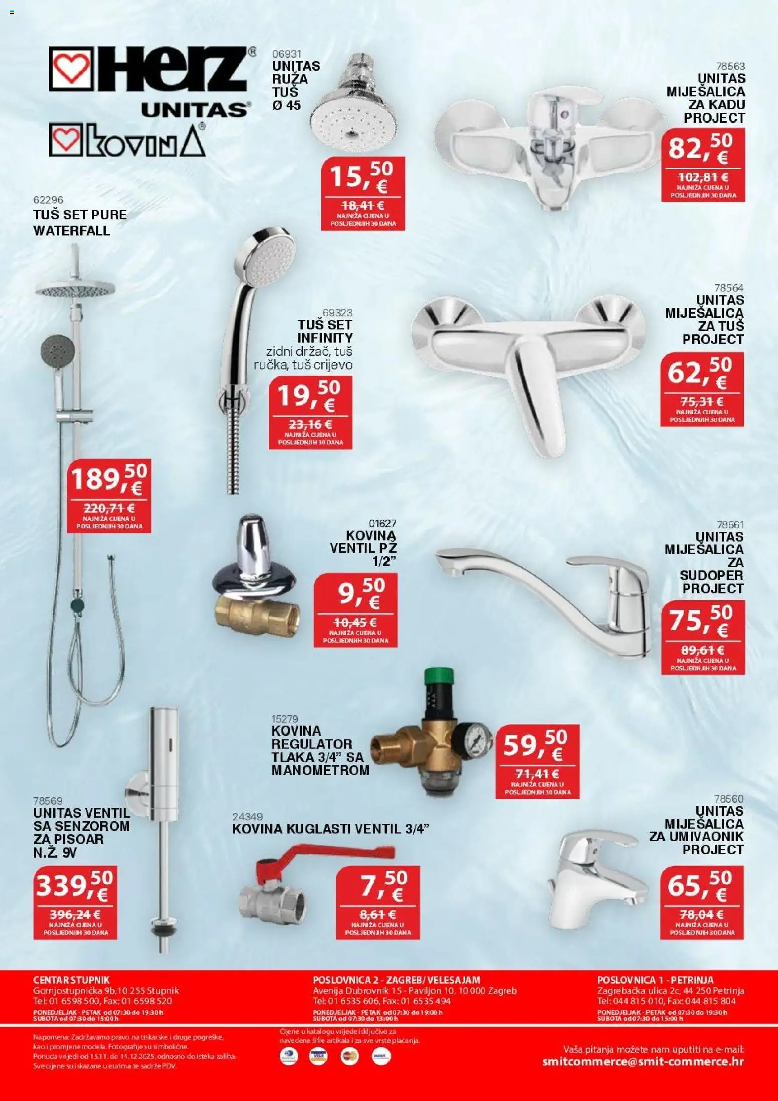 Smit Commerce katalog | vrijedi od 15.11.2025 | Stranica: 12 | Proizvodi: Umivaonik, Tuš, Ventil, Šalica