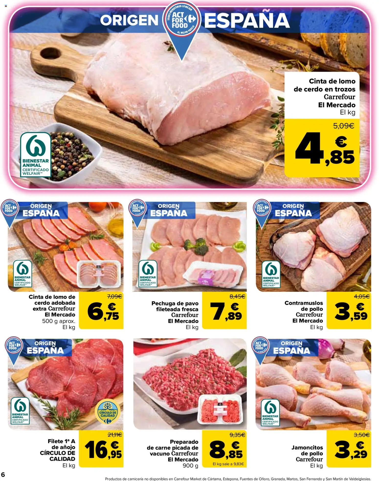 Carrefour Market folleto │ válido desde el 24.03.2026 | Página: 6 | Productos: Cerdo, Filete