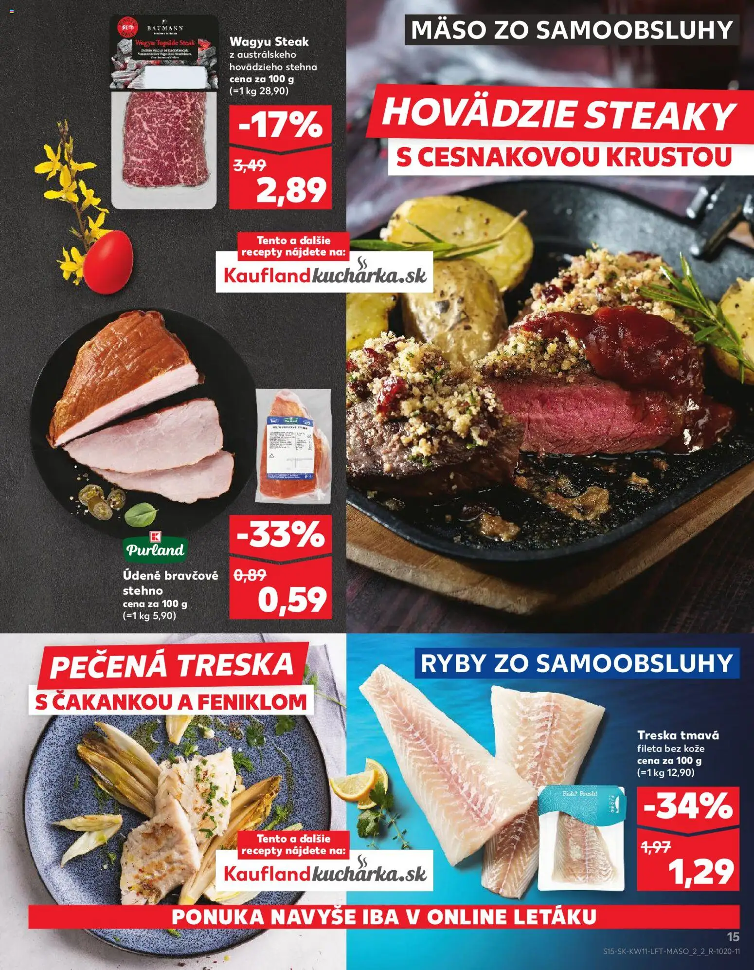 Kaufland SK akciós ujság - amely érvényes a következő dátumtól: 12.03.2026 | Oldal: 15