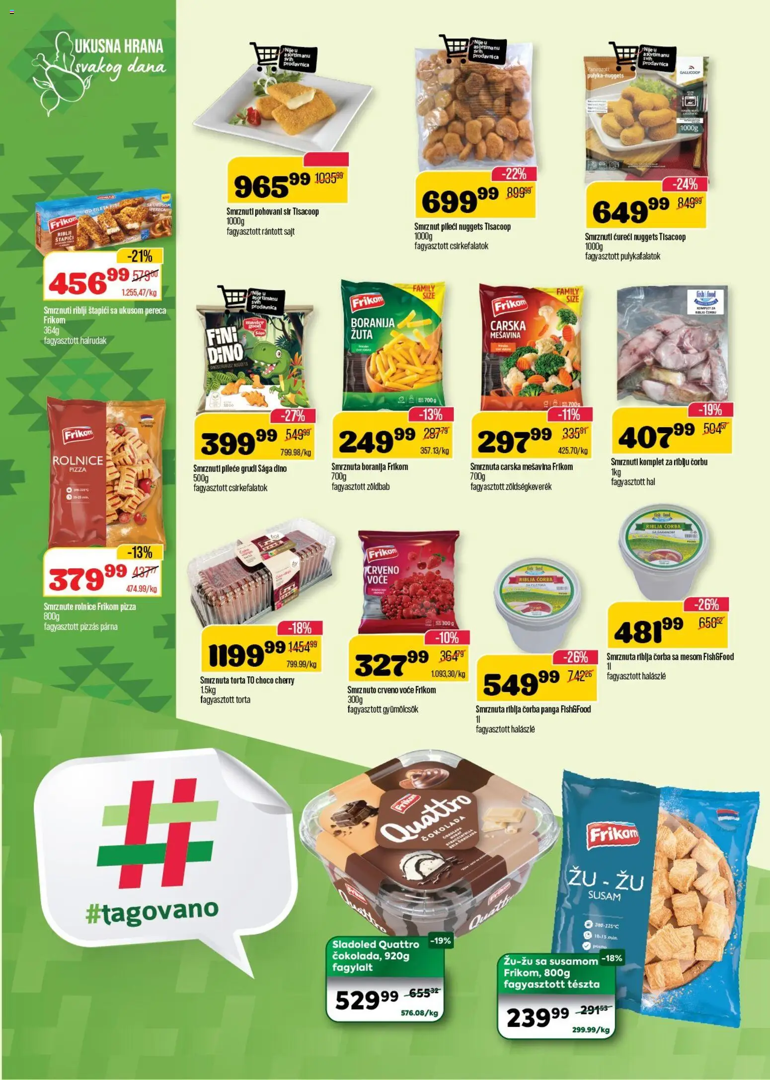 Senta Promet katalog - važi od 03.12.2025 | Strana: 8 | Proizvode: Sladoled, Riblji štapići, Sir, Čokolada