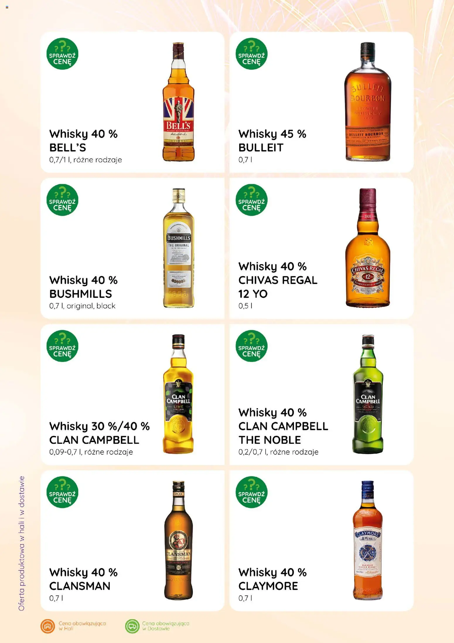 Eurocash Gazetka - Katalog Alkoholowy od 01.01.2026 | Strona: 22 | Produkty: Chivas Regal, Whisky Bushmills, Regał, Whisky