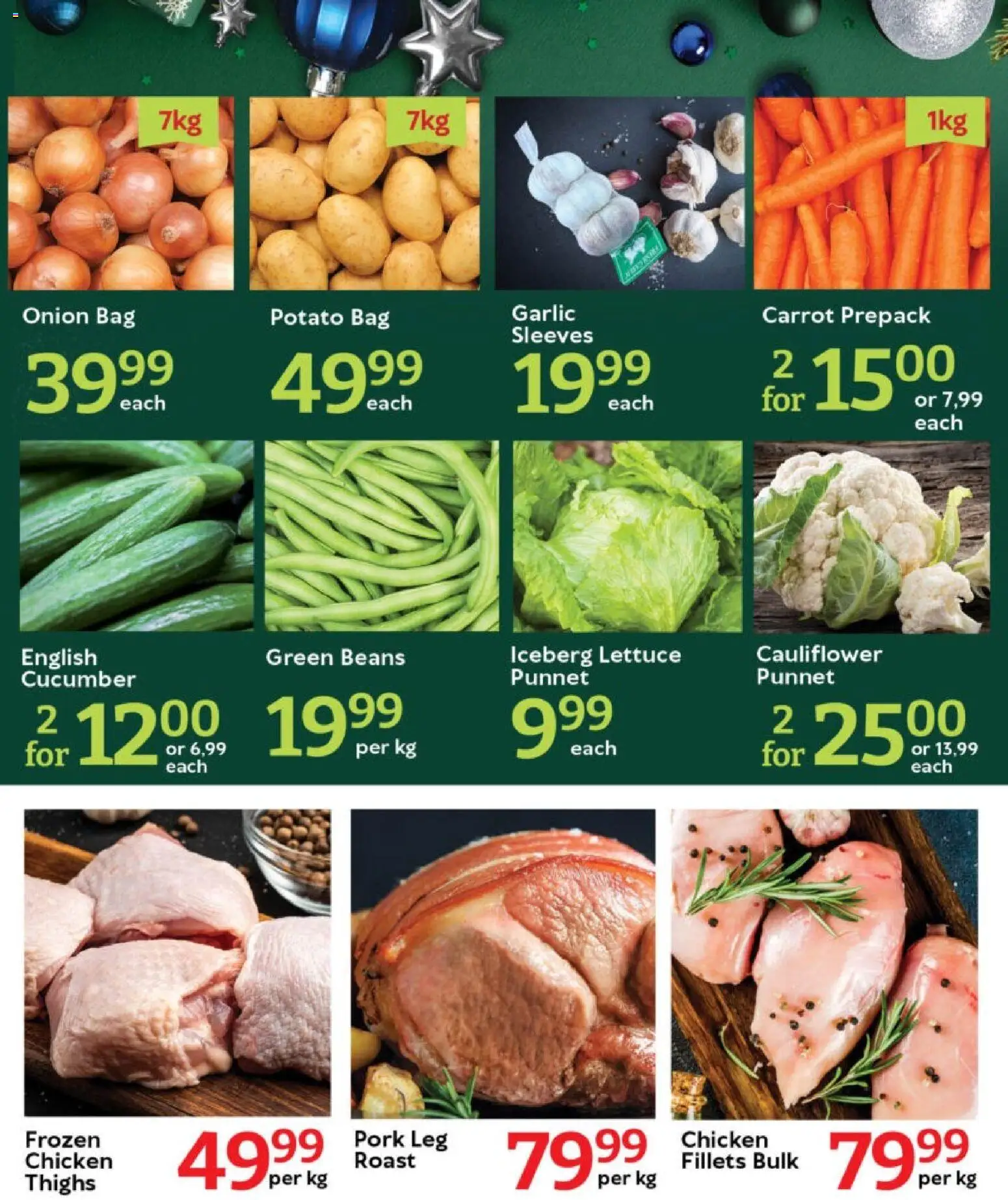 New Oxford Freshmarket catalogue – valid from 08.12.2025 | Page: 2 | Products: Beans, Bag, Pork, Garlic