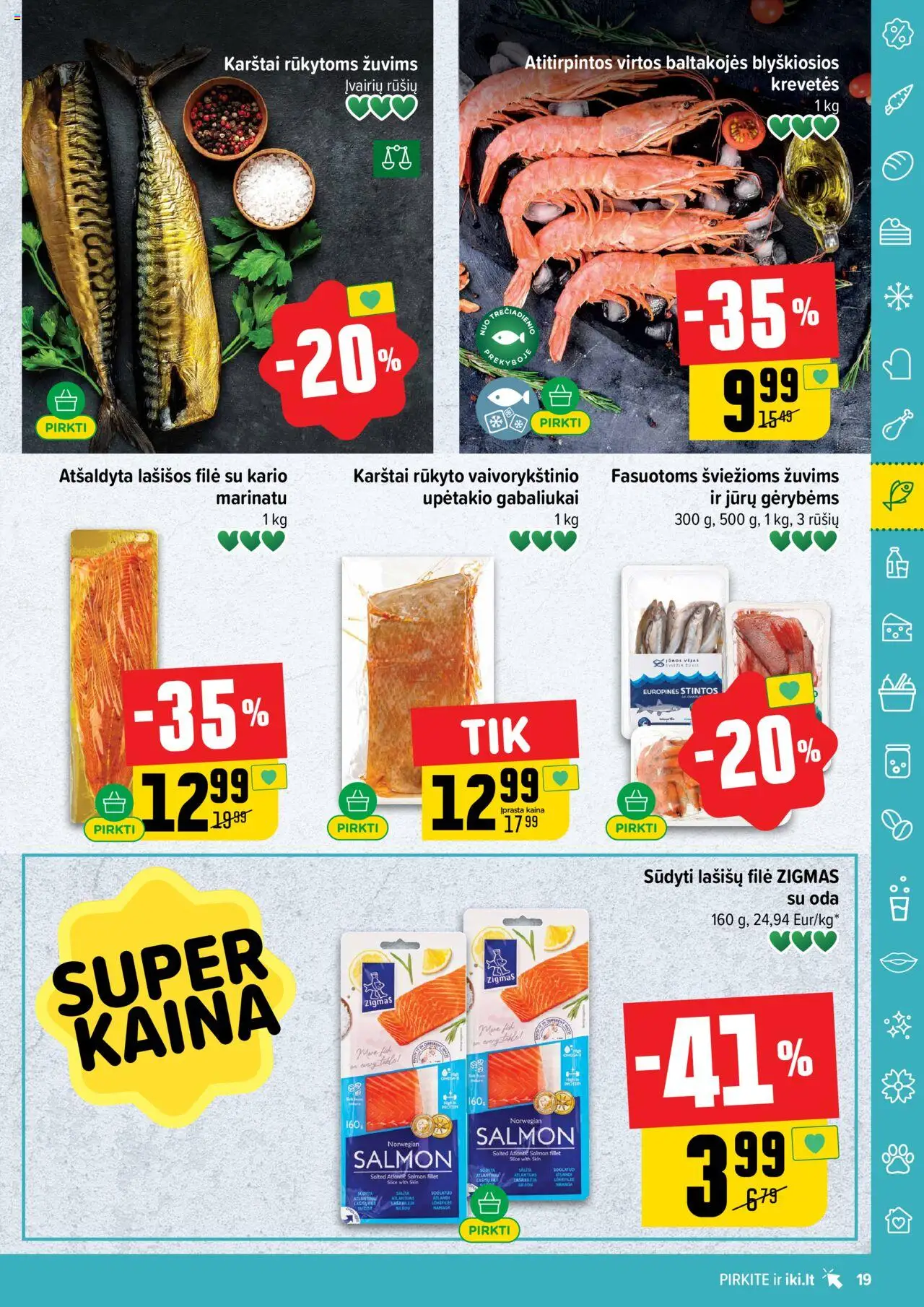 IKI - Leidinys│galioja nuo 21.07.2025 | Puslapis: 19 | Prekių: Lašišos
