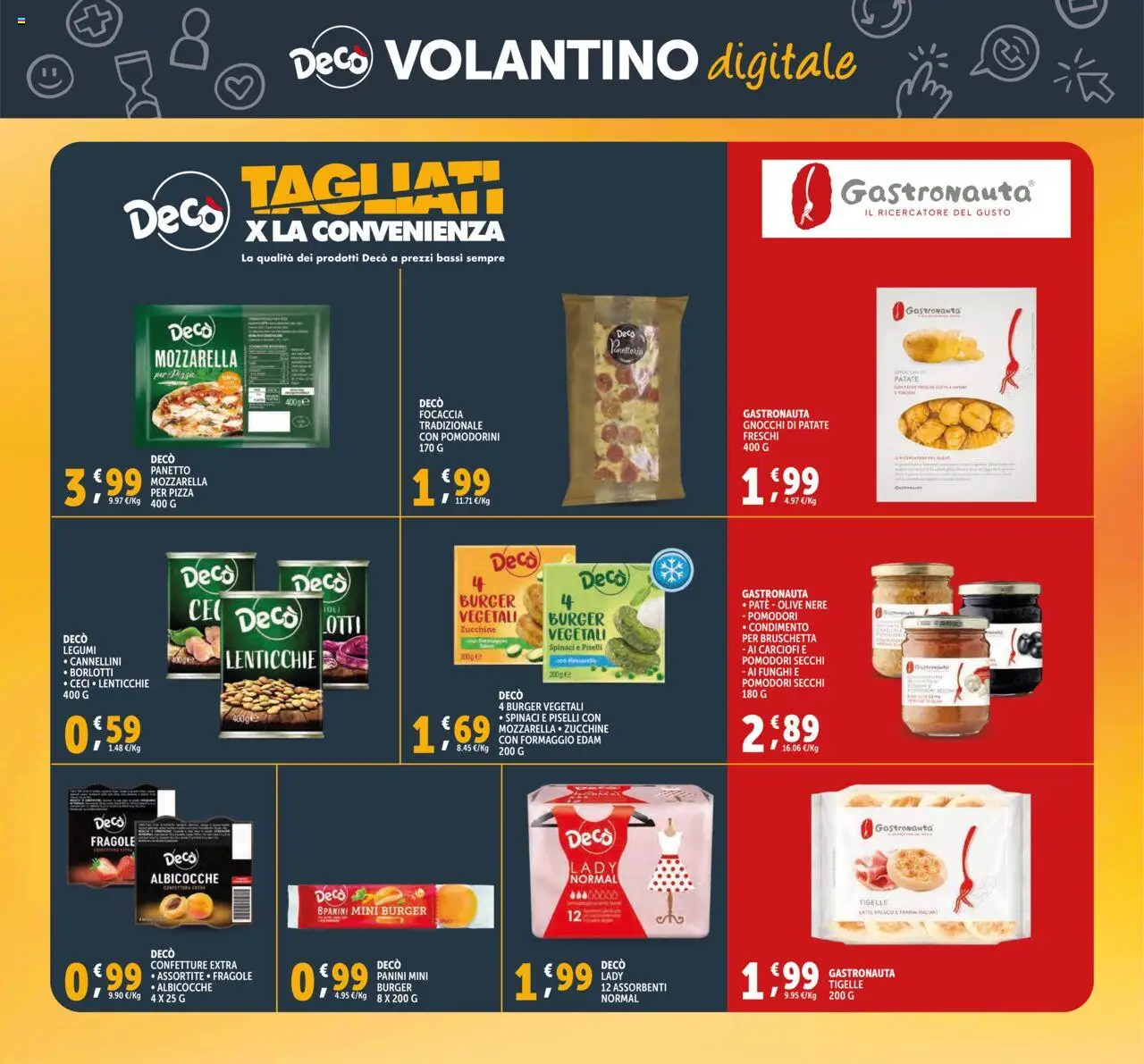 Volantino Decò del 16.10.2025 | Pagina: 32 | Prodotti: Paté, Patate, Formaggio, Olive