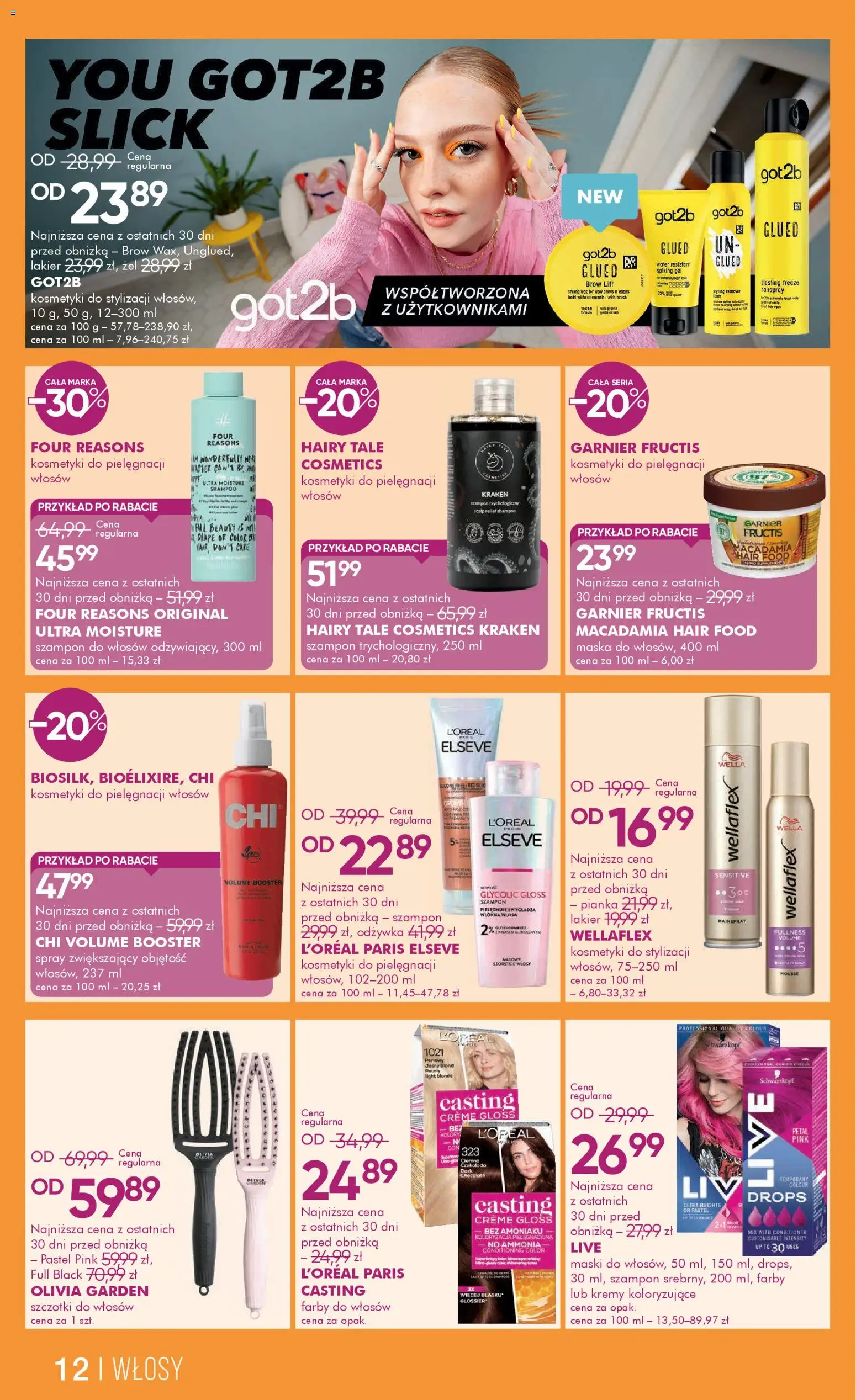 Super-pharm gazetka od 05.03.2026 | Strona: 12 | Produkty: Farby do włosów, Czekolada, Szampon, Odżywka