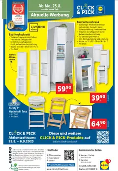 Lidl Aktionen ab 21.08.2025 | Seite: 34 | Produkte: Tisch, Uhr
