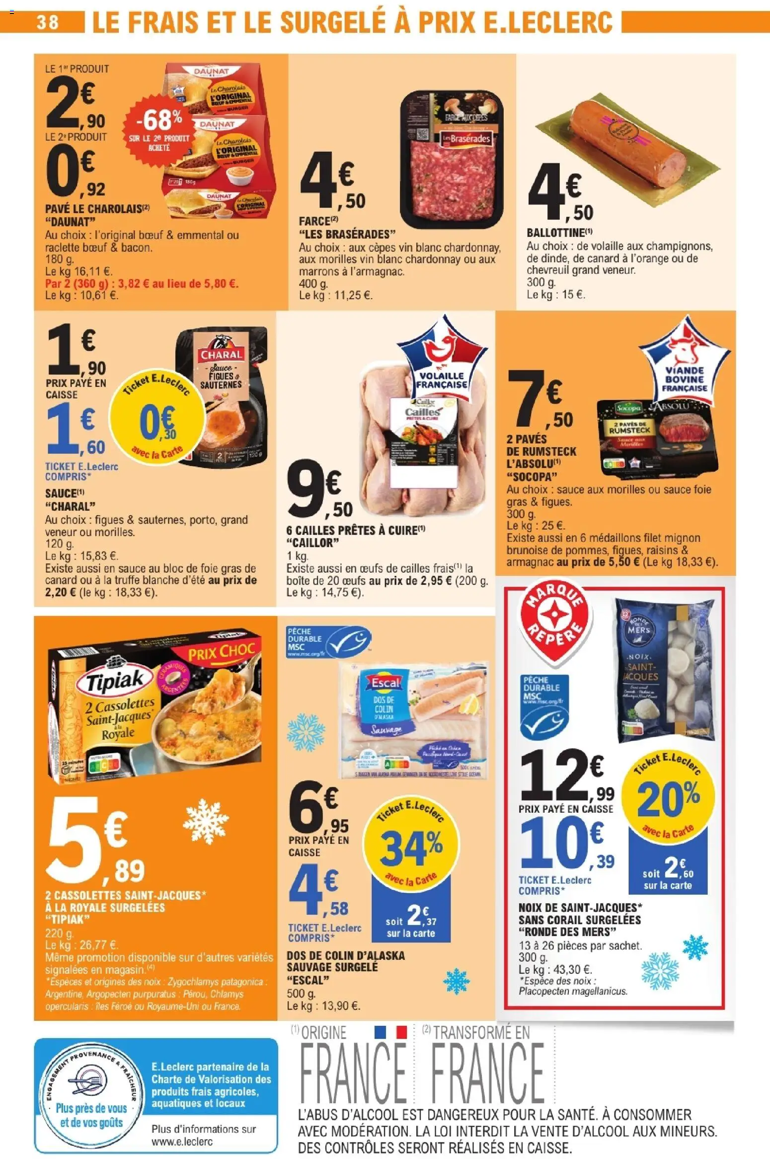 {H1} | Page: 38 | Produits: Foie Gras de Canard, Volaille, Cailles, Noix