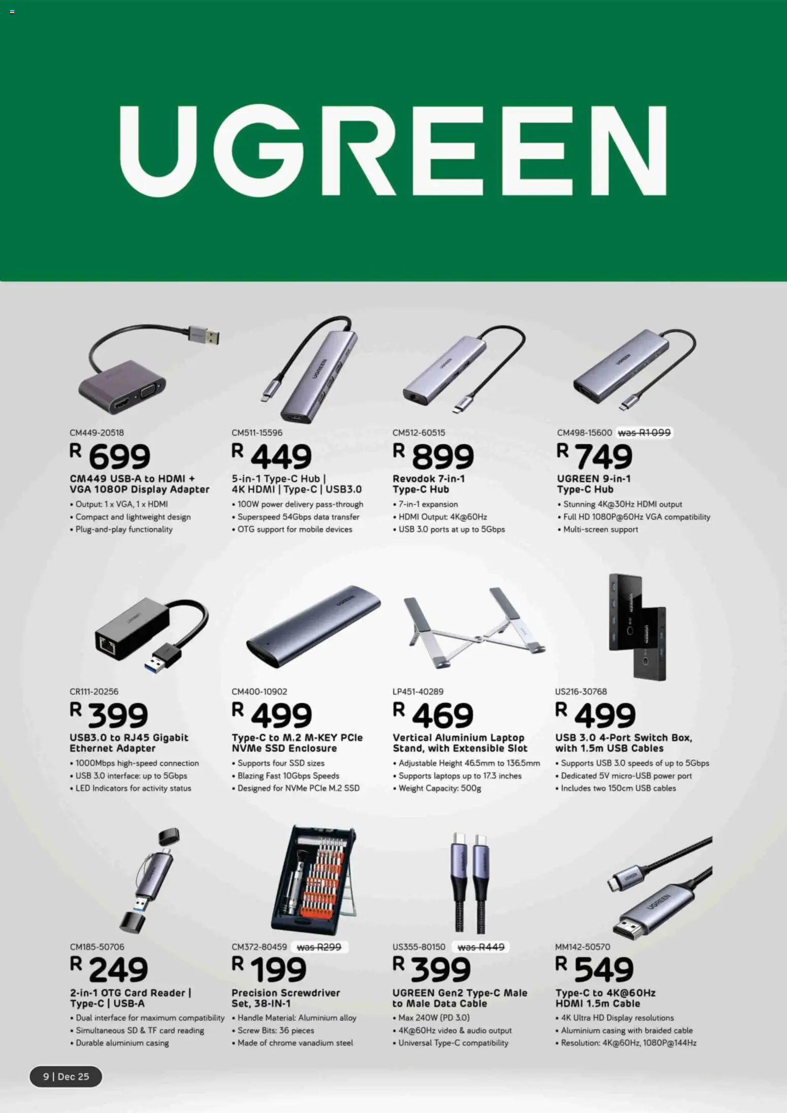 New Computer Mania catalogue – valid from 01.12.2025 | Page: 10 | Products: Audio, Cable, Laptop, Switch