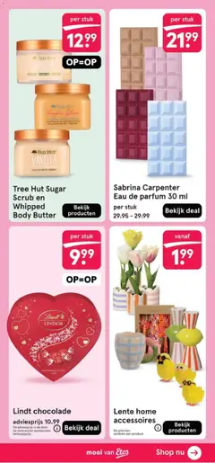 Sabrina Carpenter Eau de parfum 30 ml, Eau de parfum 30 ml. - Voorbeeld van een folder van Etos, geldig van 09.03.2026 | Pagina: 35 | Producten: Chocolade, Kan, Gyömbér shot, Parfum