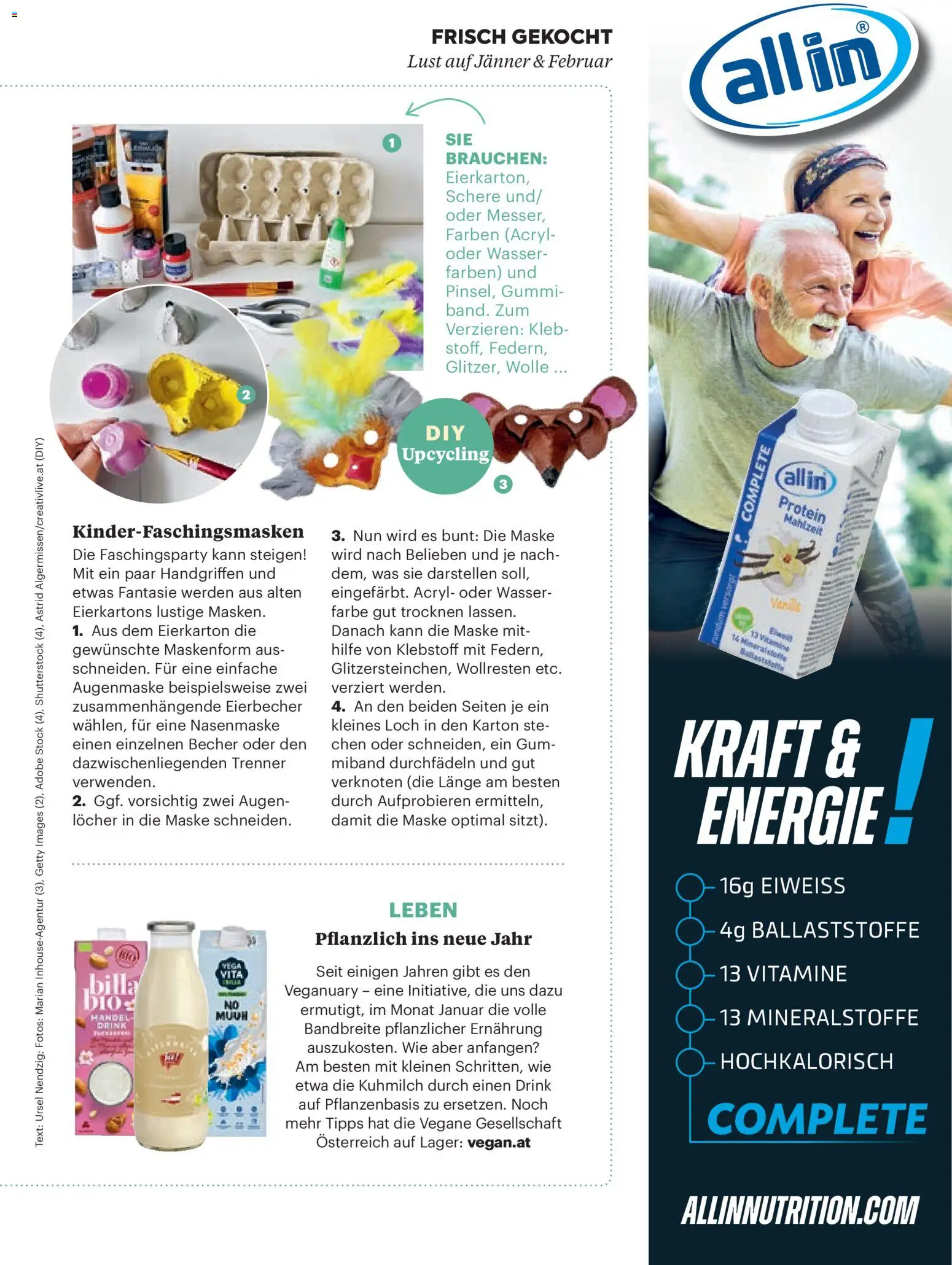 Billa  Frisch Gekocht gültig ab 01.01.2026 | Seite: 11 | Produkte: Wasser, Maske