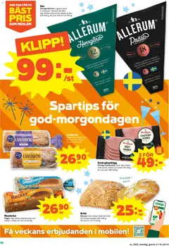 Stora Coop - erbjudanden - Förhandsvisning av reklamblad från butik Stora Coop aktuell från 29.12.2025 | Sida: 10 | Produkter: Smörgåspålägg, Levain, Mjölk, Skinka