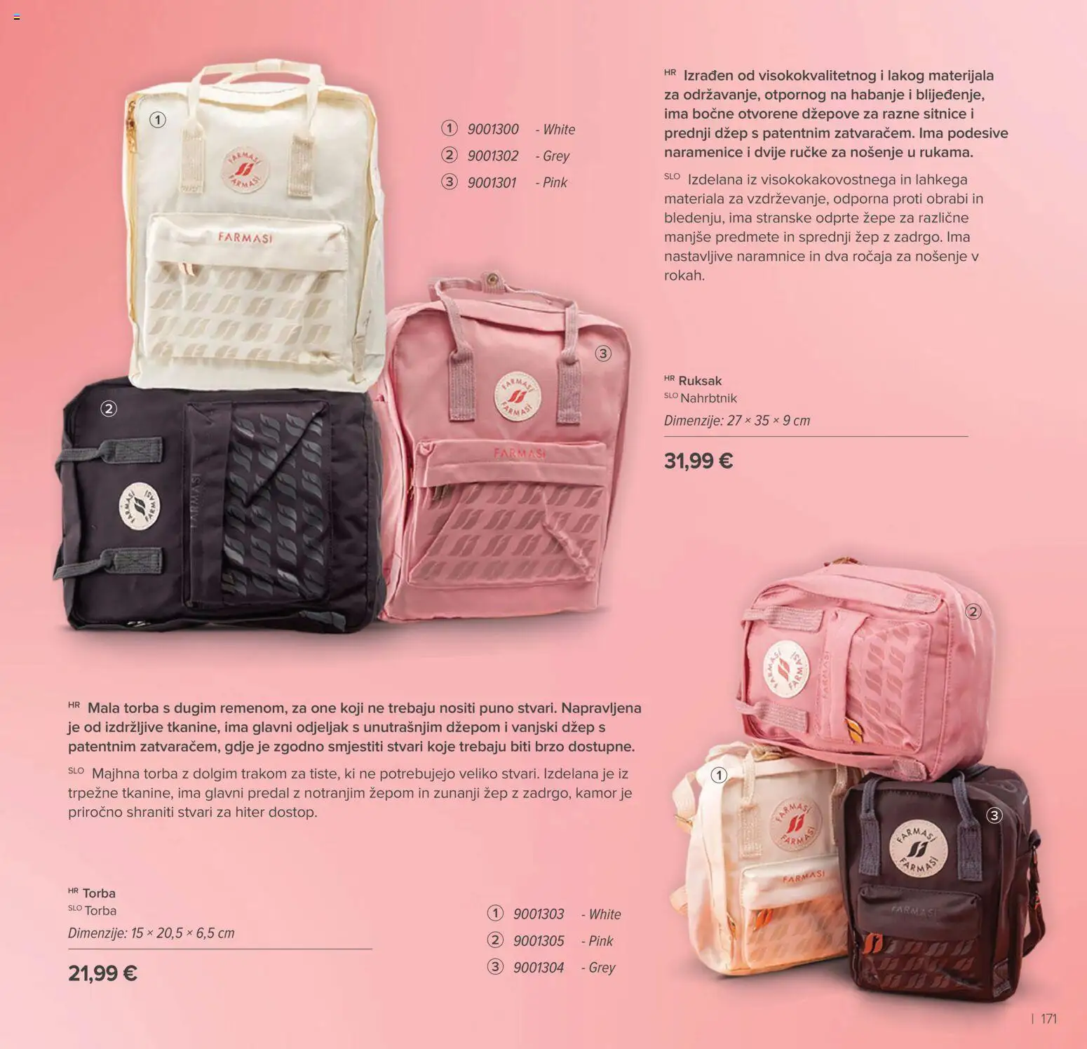Farmasi katalog | vrijedi od 01.01.2026 | Stranica: 171 | Proizvodi: Ruksak, Torba