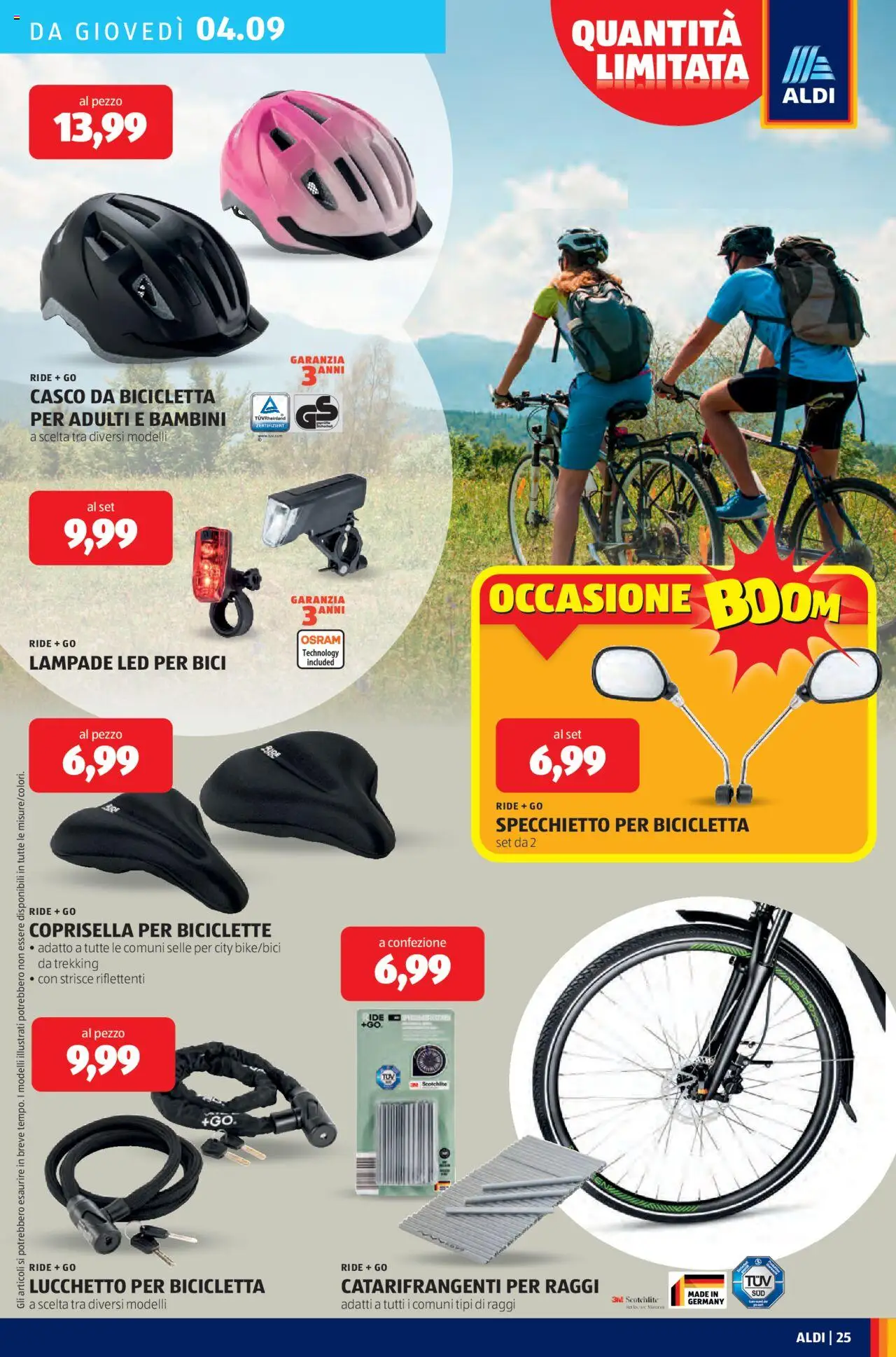 Volantino Aldi del 01.09.2025 | Pagina: 25 | Prodotti: Bicicletta