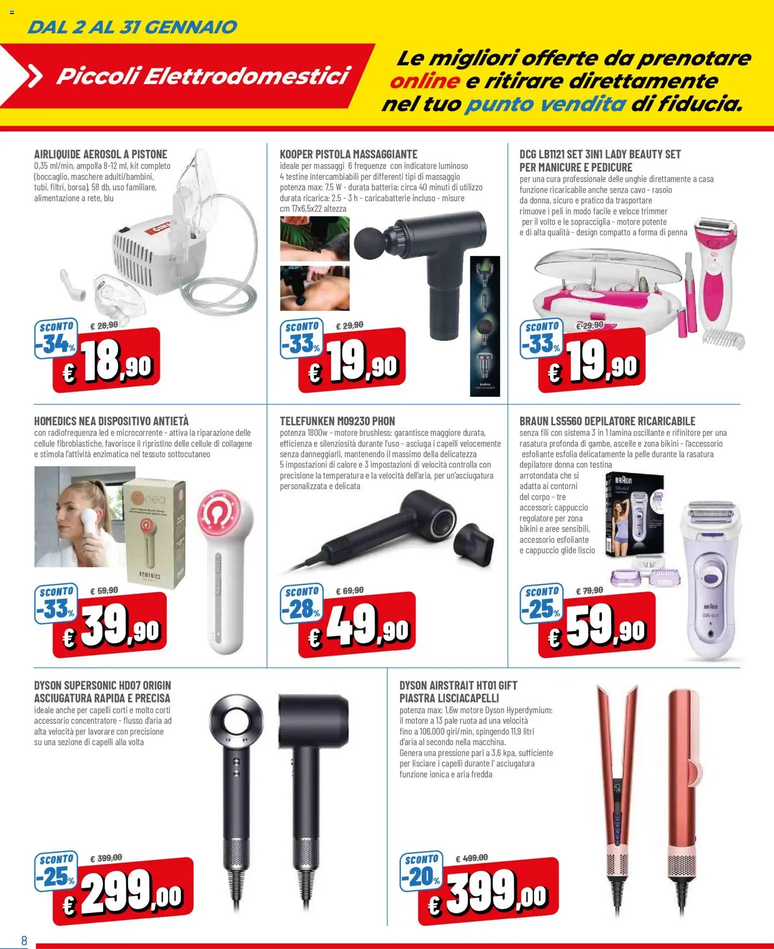 Volantino Galassia del 02.01.2026 | Pagina: 8 | Prodotti: Bikini, Cappuccio, Cavo, Caricabatterie