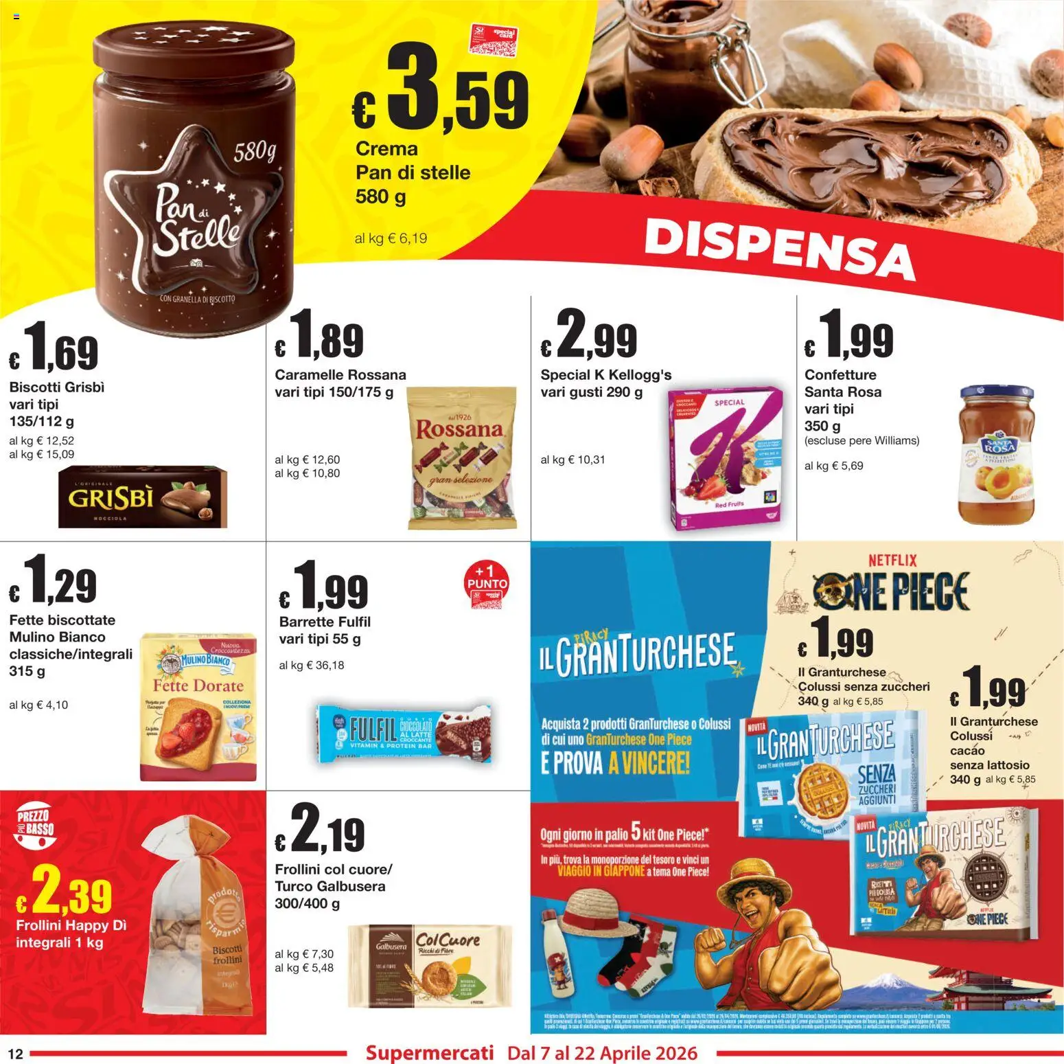 Volantino Sì con Te del 07.04.2026 | Pagina: 12 | Prodotti: Caramelle, Biscotti, Cacao, Frollini