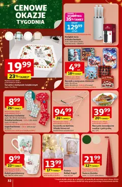 Pogląd oferty "Auchan Gazetka - Święta jak babcię kocham Hipermarket" - ważna od 18.12.2025 | Strona: 32 | Produkty: Karta, Choinka, Vileda, Naczynie żaroodporne