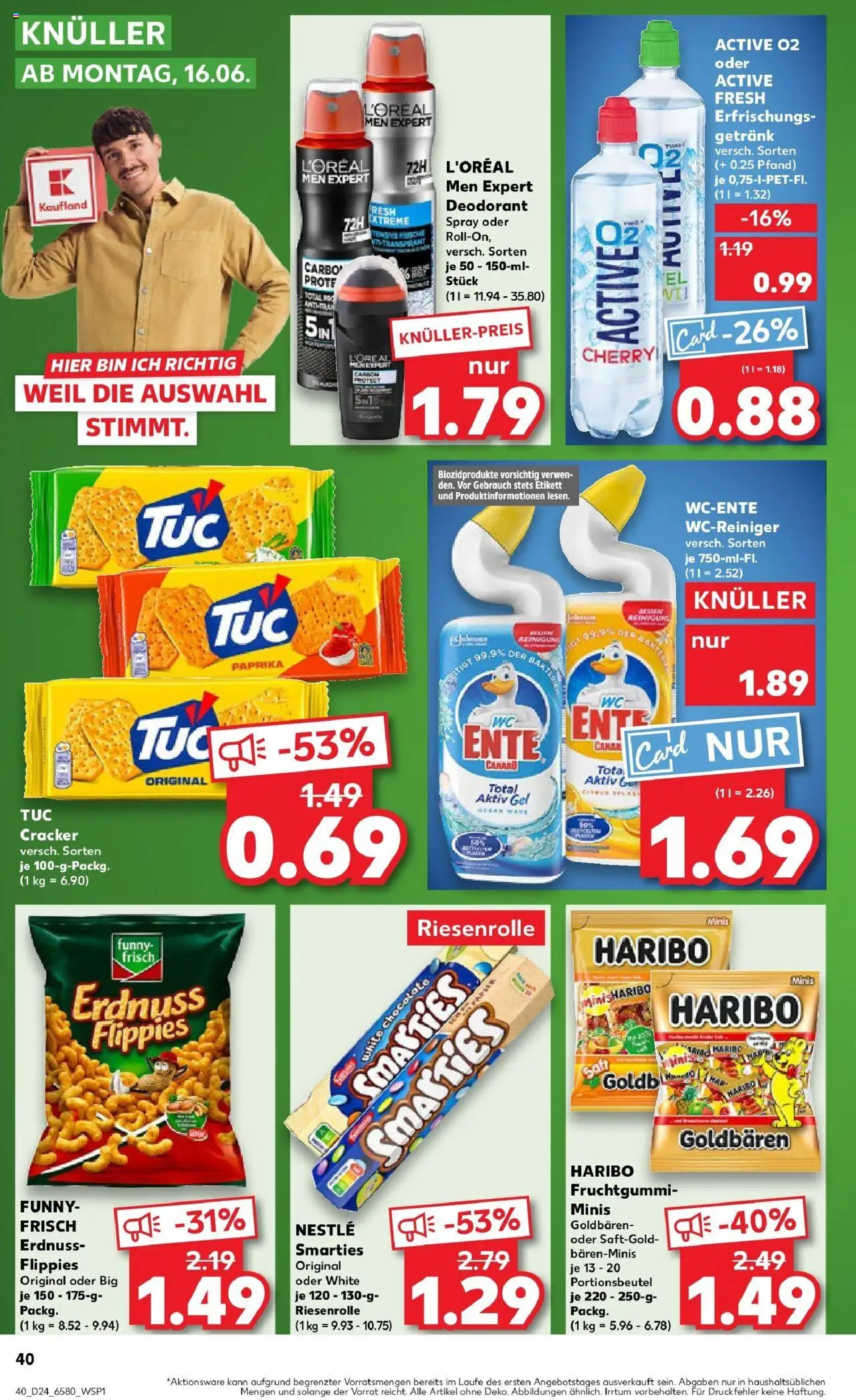 Kaufland prospekt Stadthagen	 - gültig ab dem 16.06.2025 | Seite: 1 | Produkte: Smarties, Funny frisch, Deodorant, Paprika