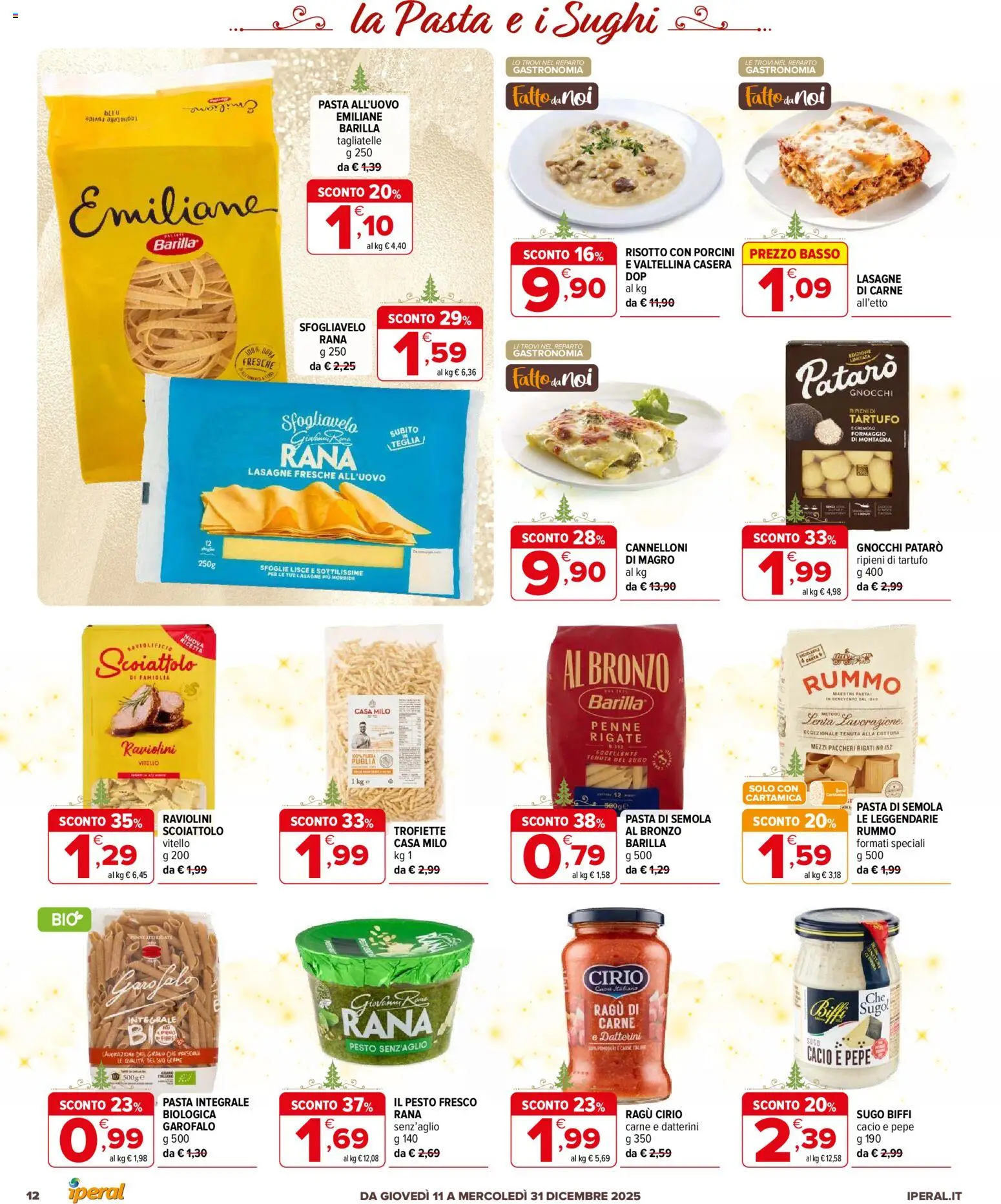 Volantino Iperal del 11.12.2025 | Pagina: 12 | Prodotti: Tartufo, Teglia, Vitello, Sugo
