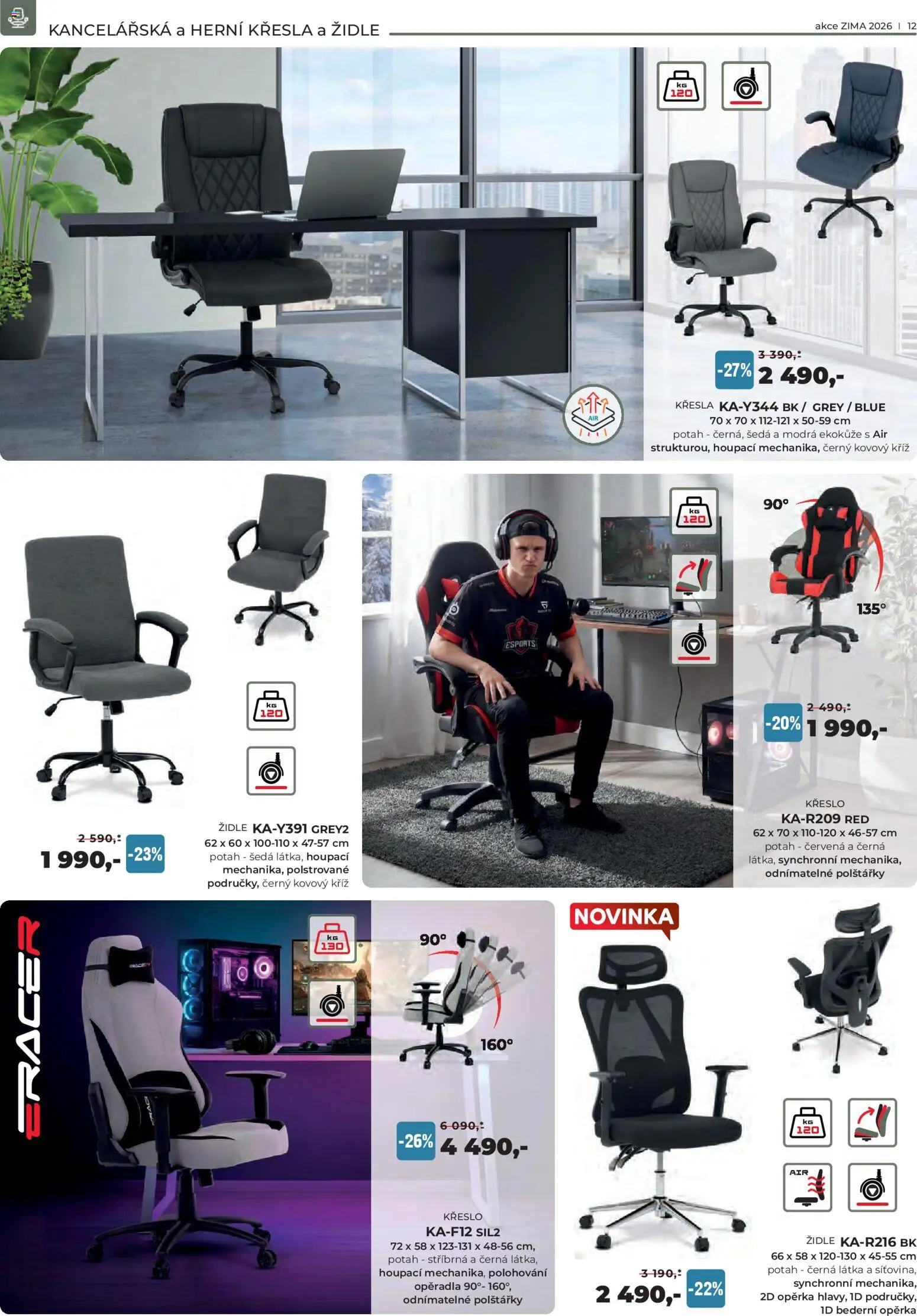 Jamall nábytek leták od 15.01.2026 | Strana: 12 | Produkty: Polštářky, Křesla, Křeslo, Židle