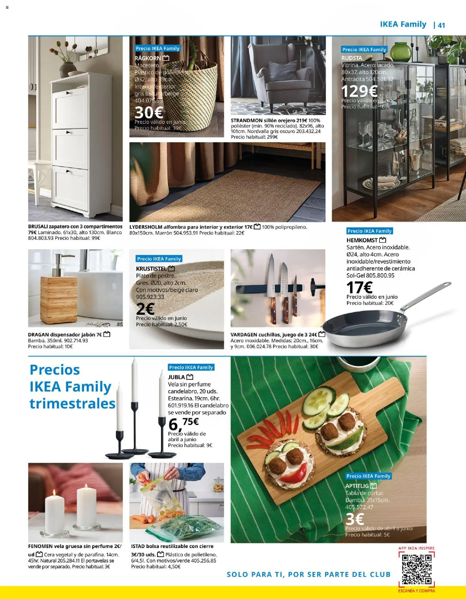 Catálogo IKEA Family │ válido desde el 01.04.2026 | Página: 41 | Productos: Perfume, Jabón, Dispensador, Sillón