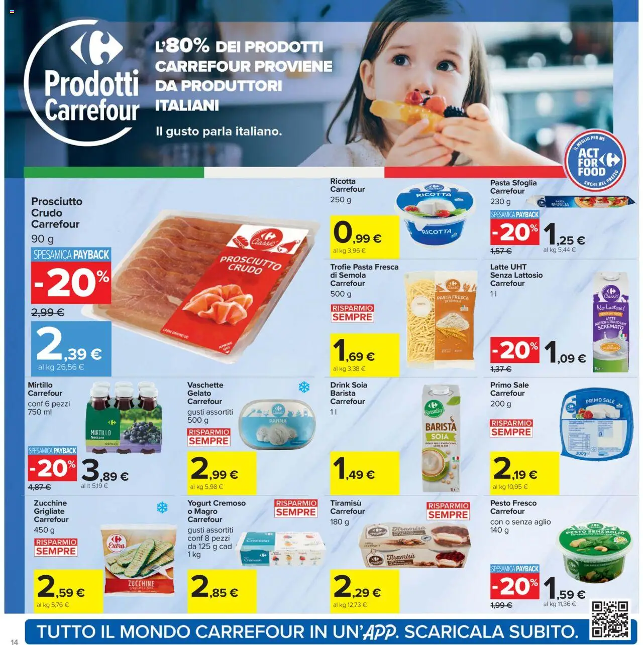 Volantino Carrefour del 07.08.2025 | Pagina: 14 | Prodotti: Yogurt, Pasta sfoglia, Aglio, Pasta