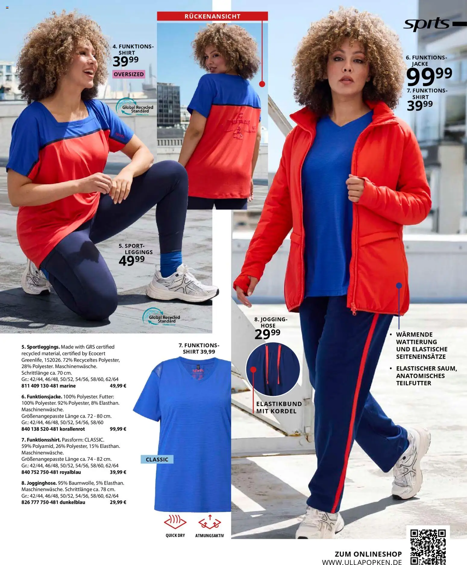 Ulla Popken Prospekt 	 – gültig ab 01.01.2026 | Seite: 73 | Produkte: Shirt, Jacke, Hose, Leggings