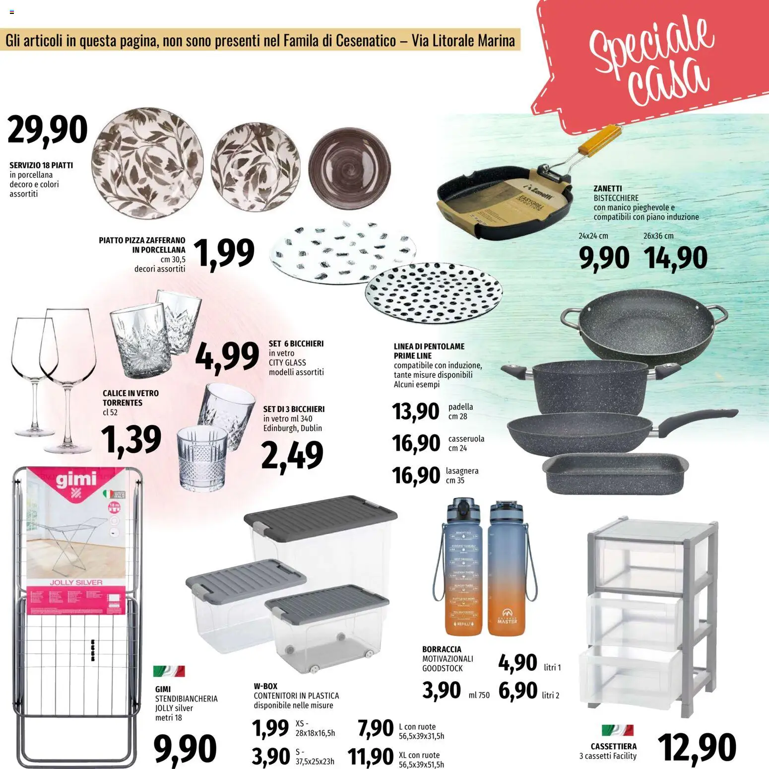 Volantino Famila del 09.04.2026 | Pagina: 23 | Prodotti: Calice, Piatto, Casseruola, Borraccia