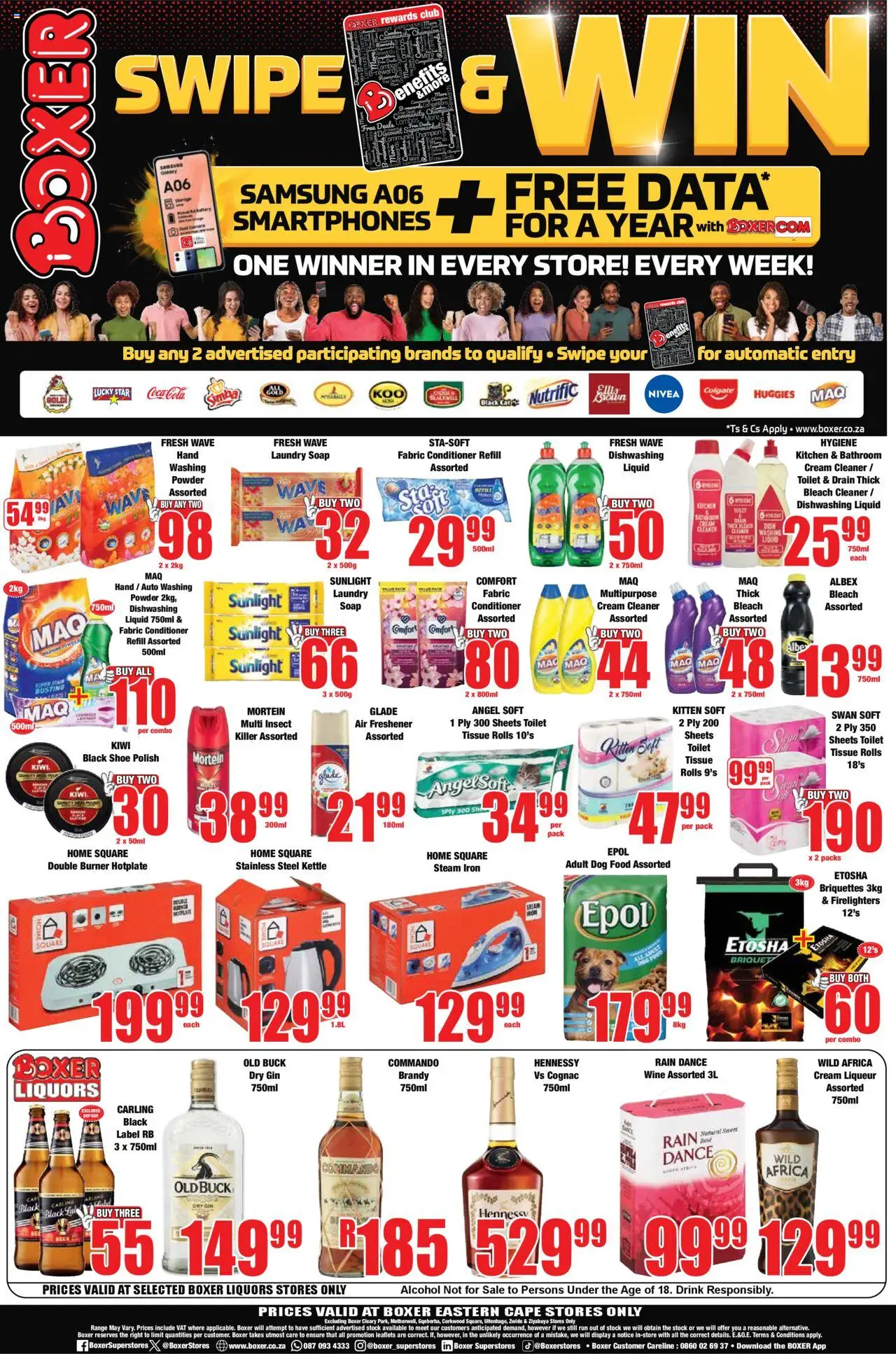 New Boxer catalogue – valid from 22.09.2025 | Page: 12 | Products: Bleach, Cream, Stock, Soap