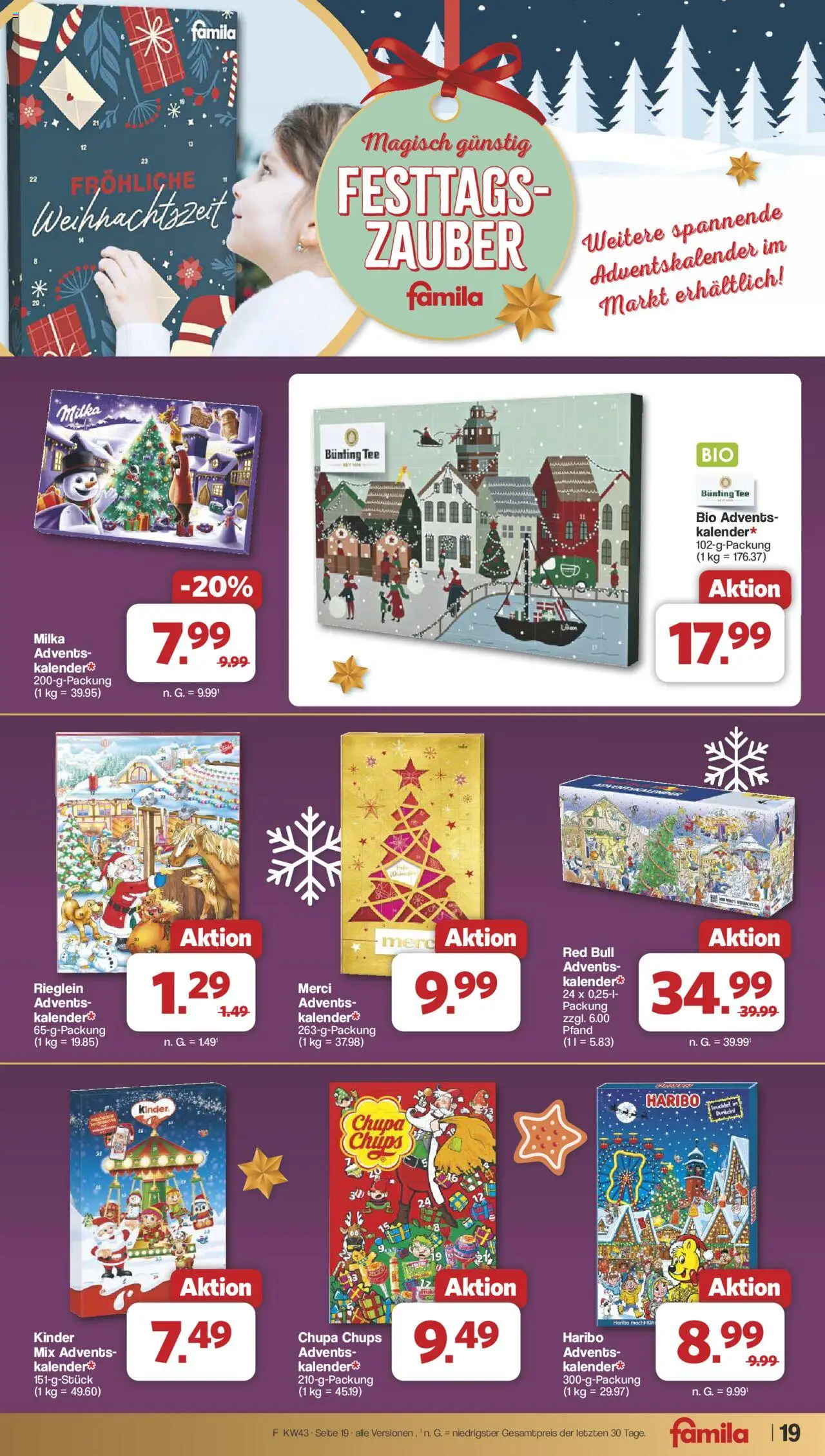 Famila Nordwest Prospekt 	 – gültig ab 20.10.2025 | Seite: 22 | Produkte: Merci, Red bull, Haribo, Milka