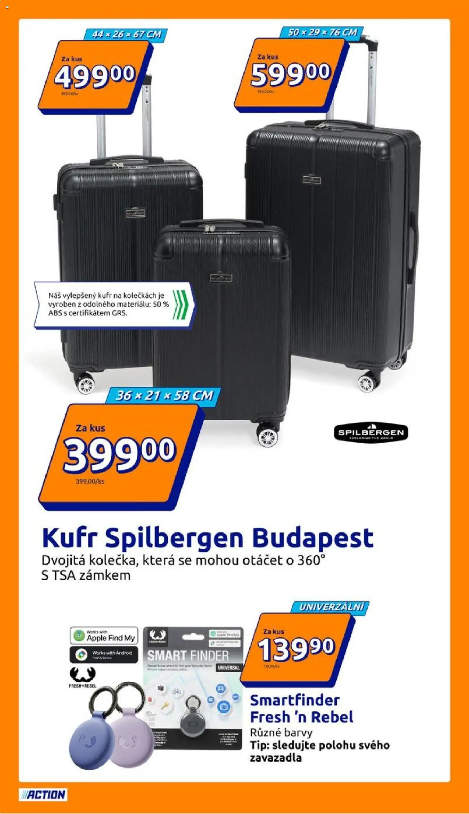 Action leták od 03.03.2026 | Strana: 16 | Produkty: Kufr, Kufr na kolečkách, Apple, Barvy