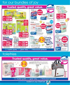 Clicks specials catalogue – valid from 25.03.2026 | Page: 22 | Products: Pads, Milk, Body wash, Lotion