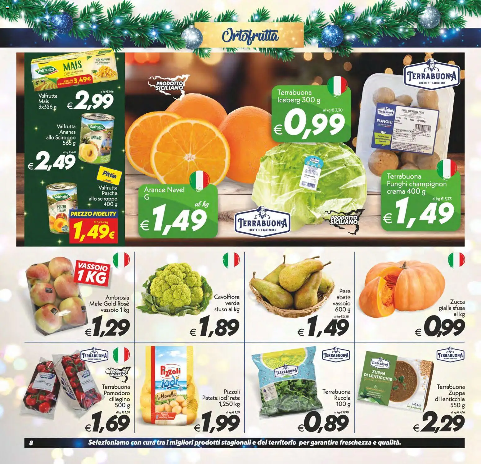 Volantino SuperConveniente del 27.12.2025 | Pagina: 8 | Prodotti: Mele, Ananas, Mais, Vassoio