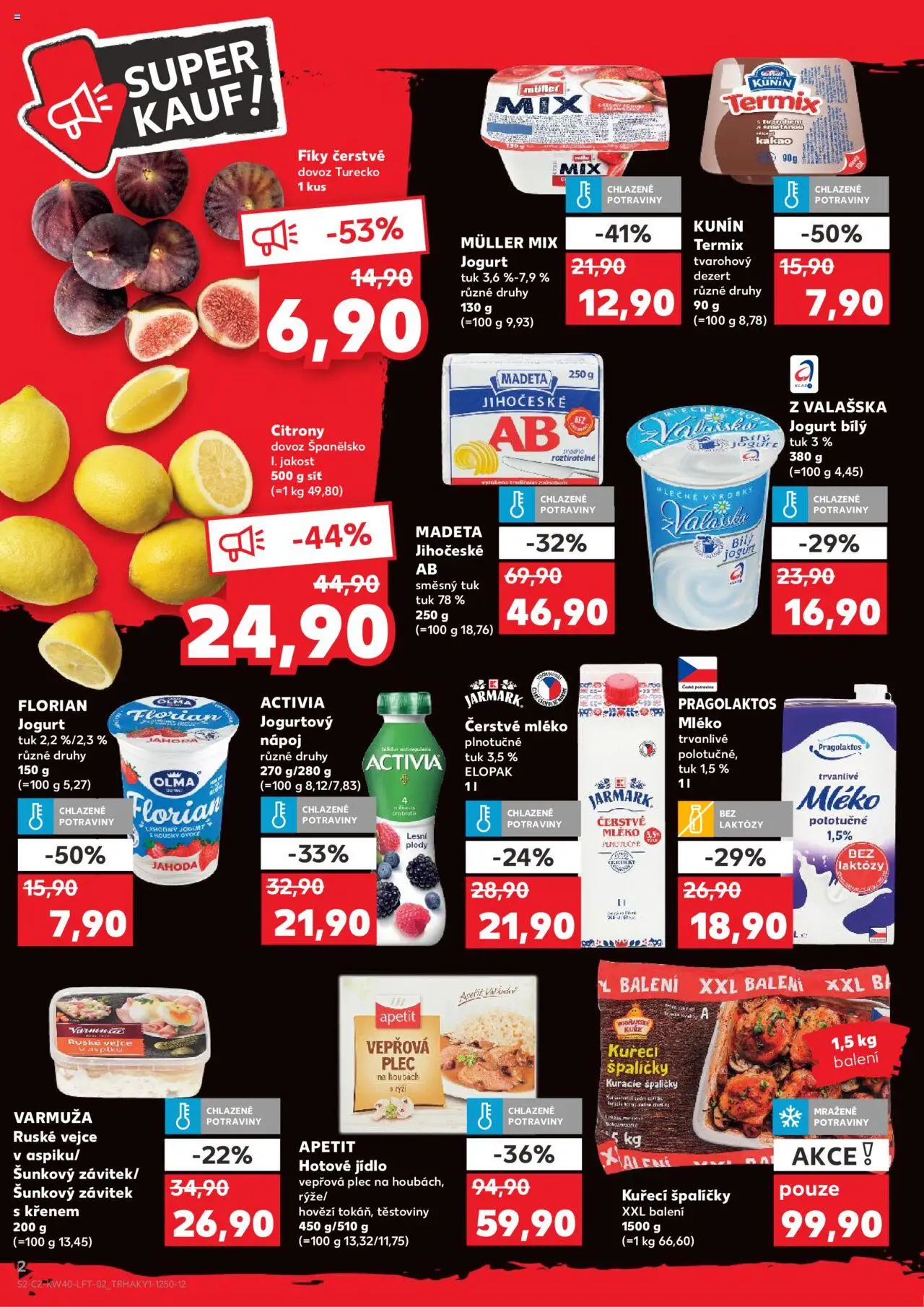Kaufland leták od 01.10.2025 | Strana: 2 | Produkty: Síť, Jogurt florian, Jogurtový nápoj, Kakao