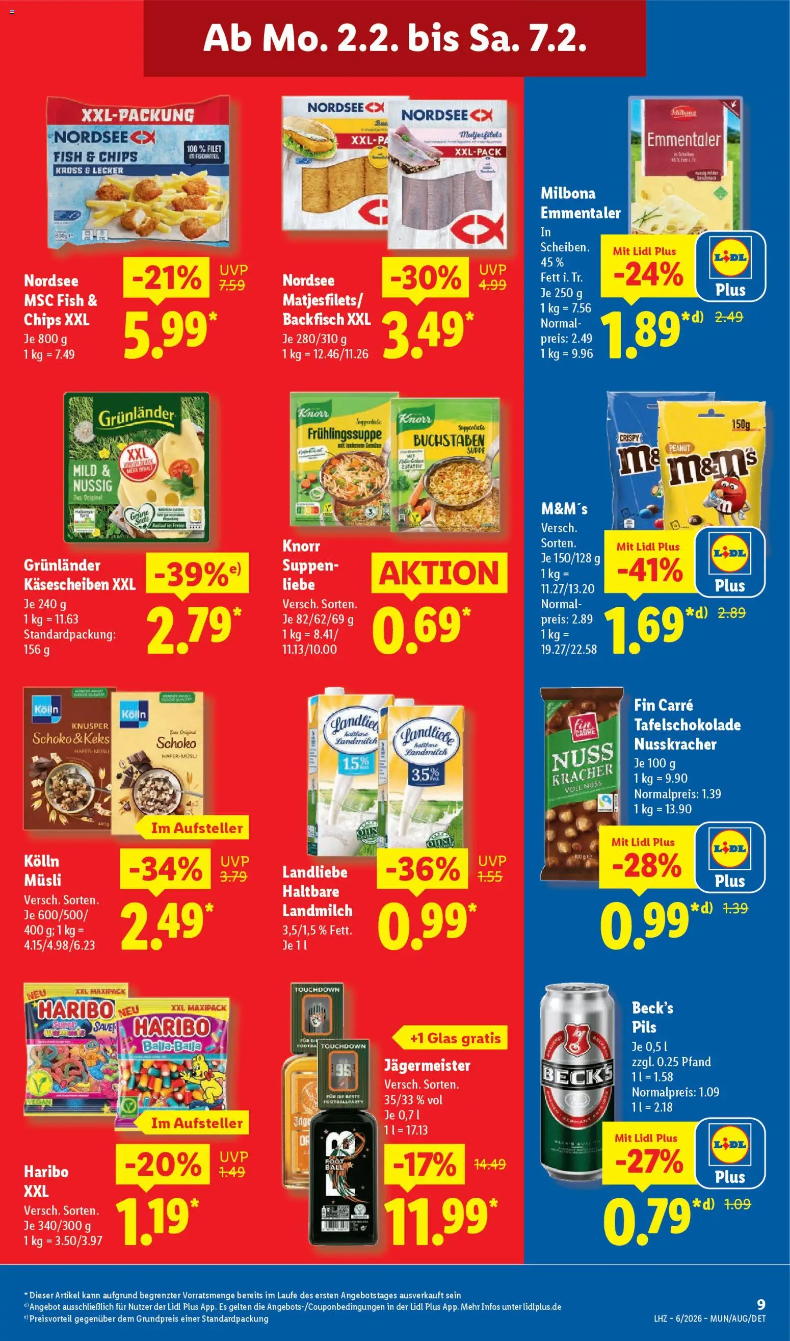 Lidl Prospekt Steinheim am Albuch – gültig ab 02.02.2026 | Seite: 13 | Produkte: Kolln, Pils, M&M's, Chips