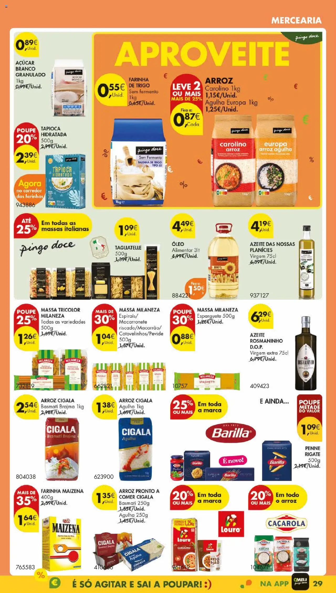 Pingo Doce folheto │ válido de 12.08.2025 | Página: 33 | Produtos: Farinha de trigo, Tapioca, Louro, Arroz